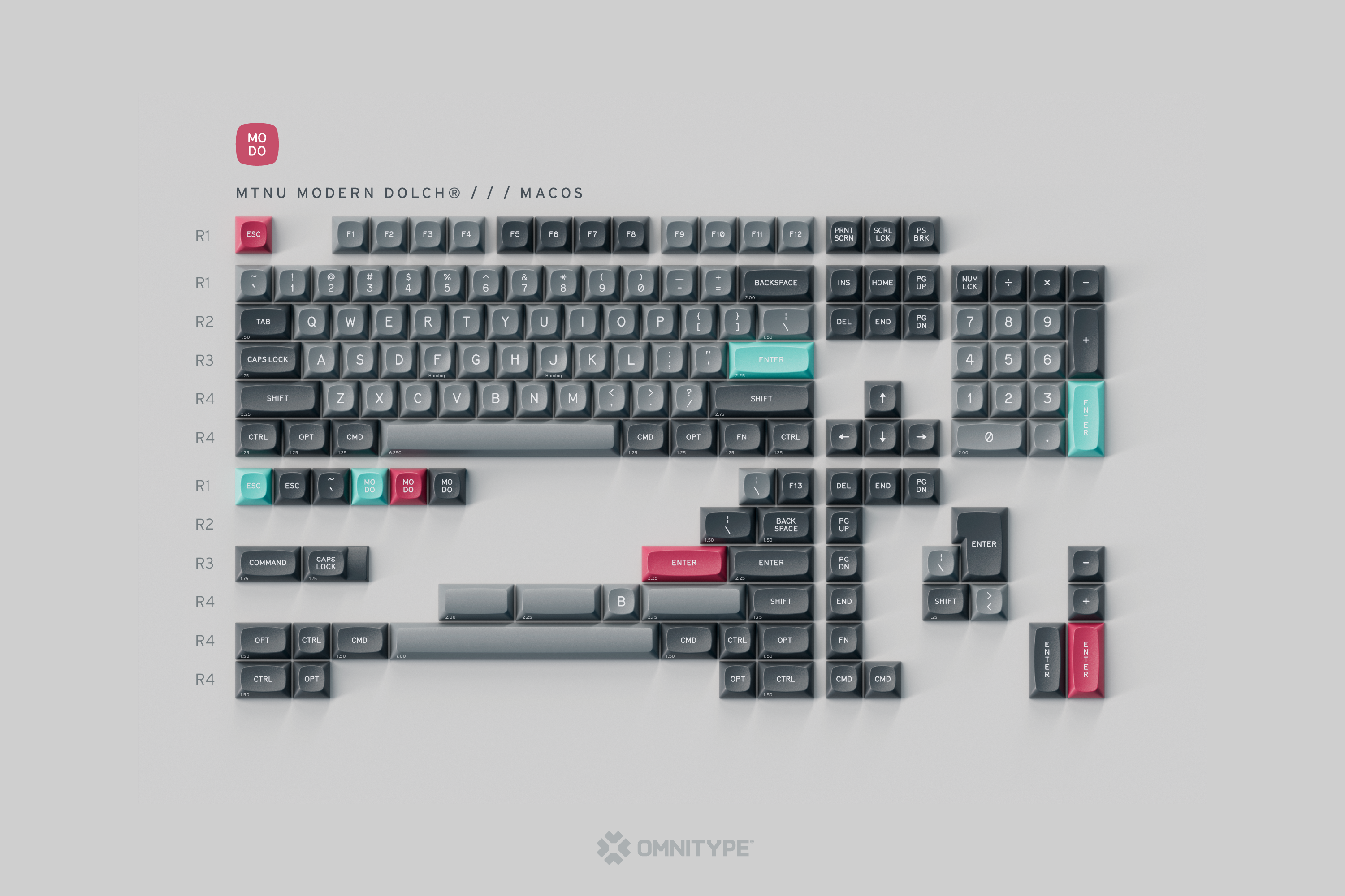 (In Stock) GMK MTNU Modern Dolch Keycap Set