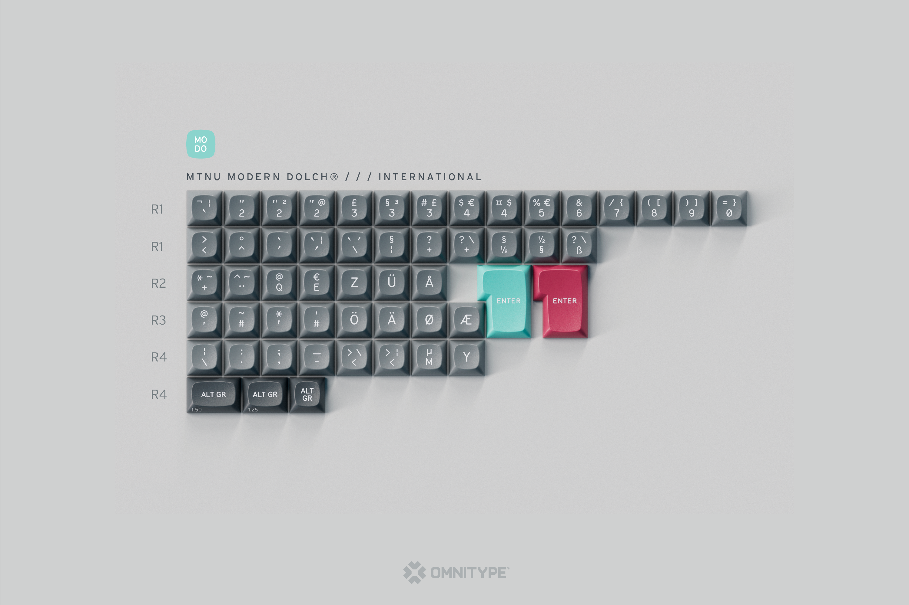 (In Stock) GMK MTNU Modern Dolch Keycap Set