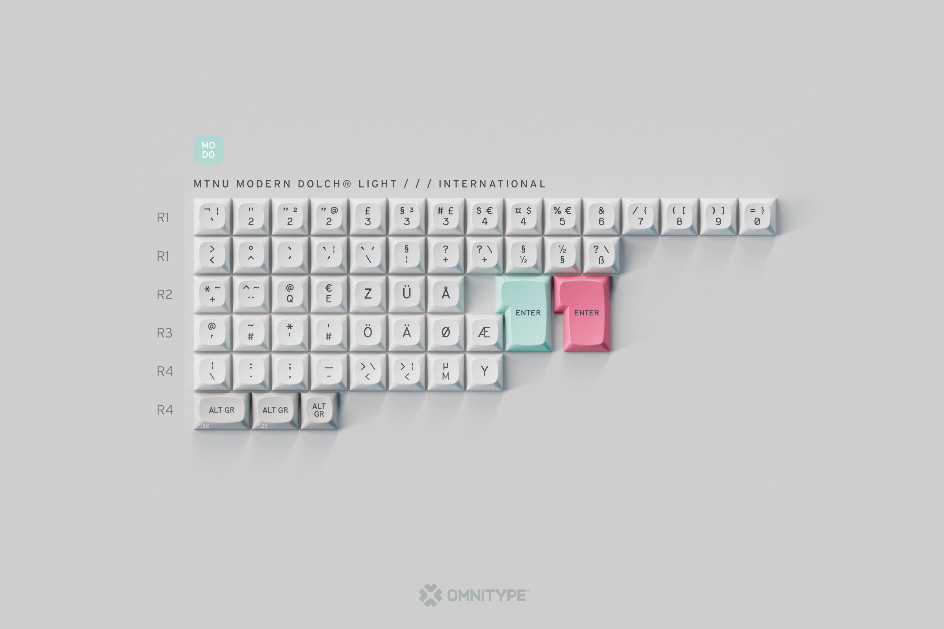 (In Stock) GMK MTNU Modern Dolch Keycap Set