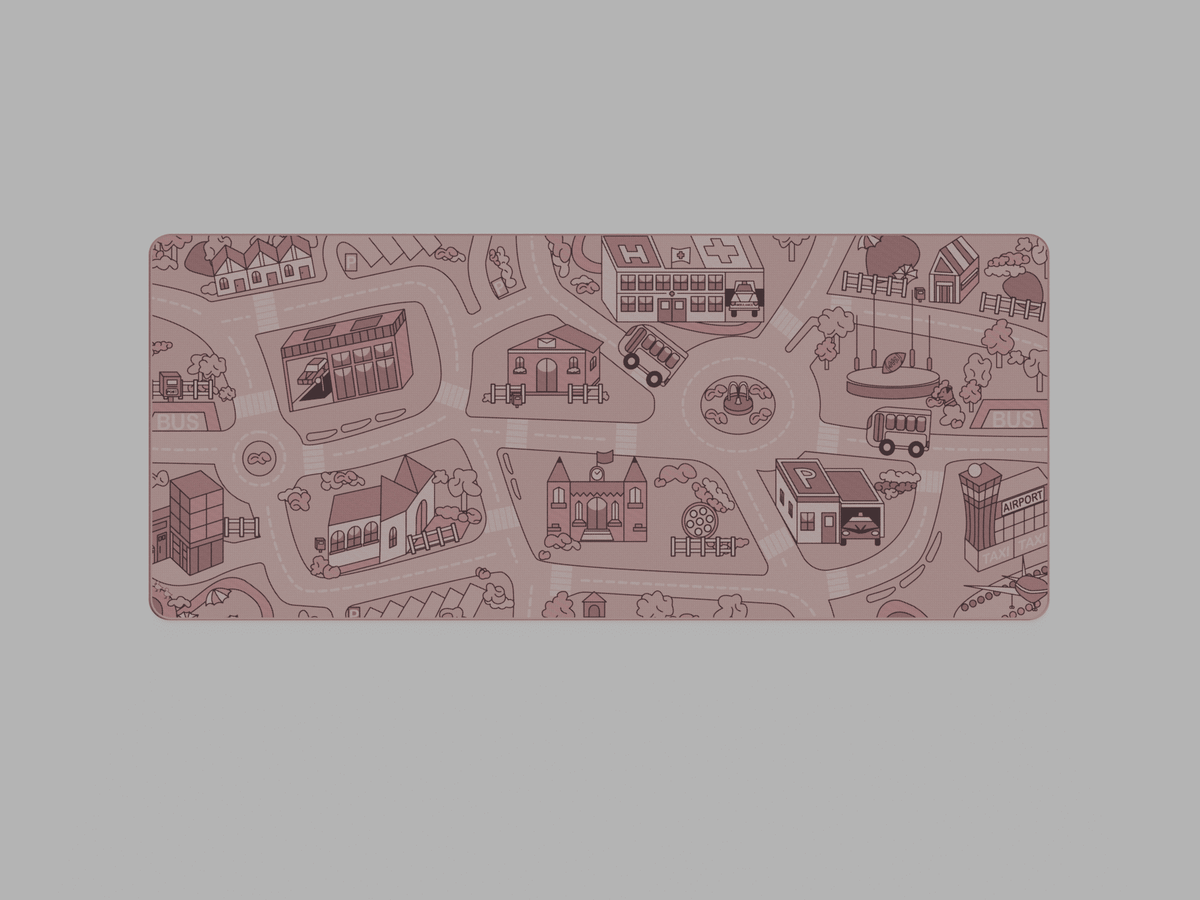 (In Stock) Busy Town v3 Deskmats