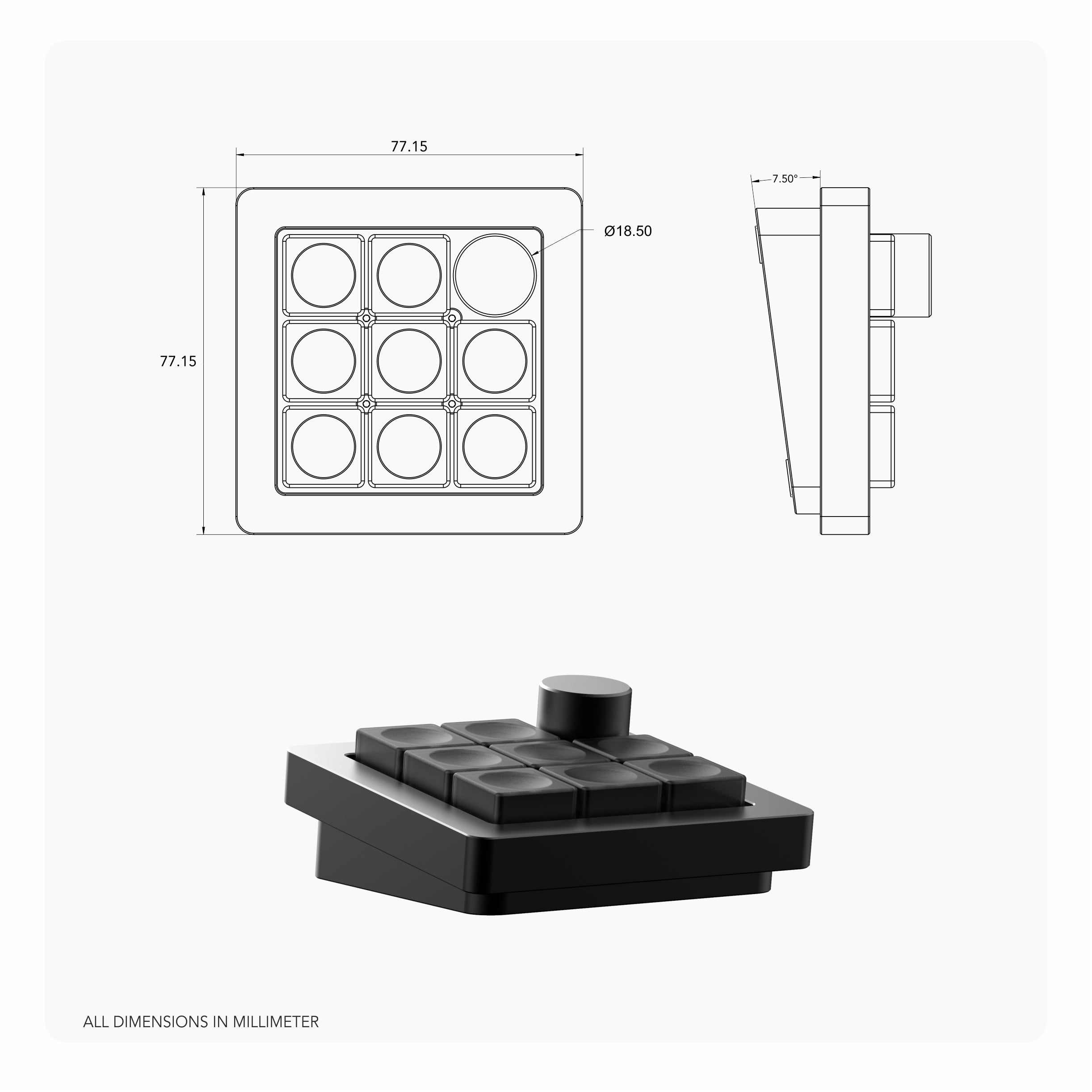 (In Stock) Binepad BNK8 Macropad