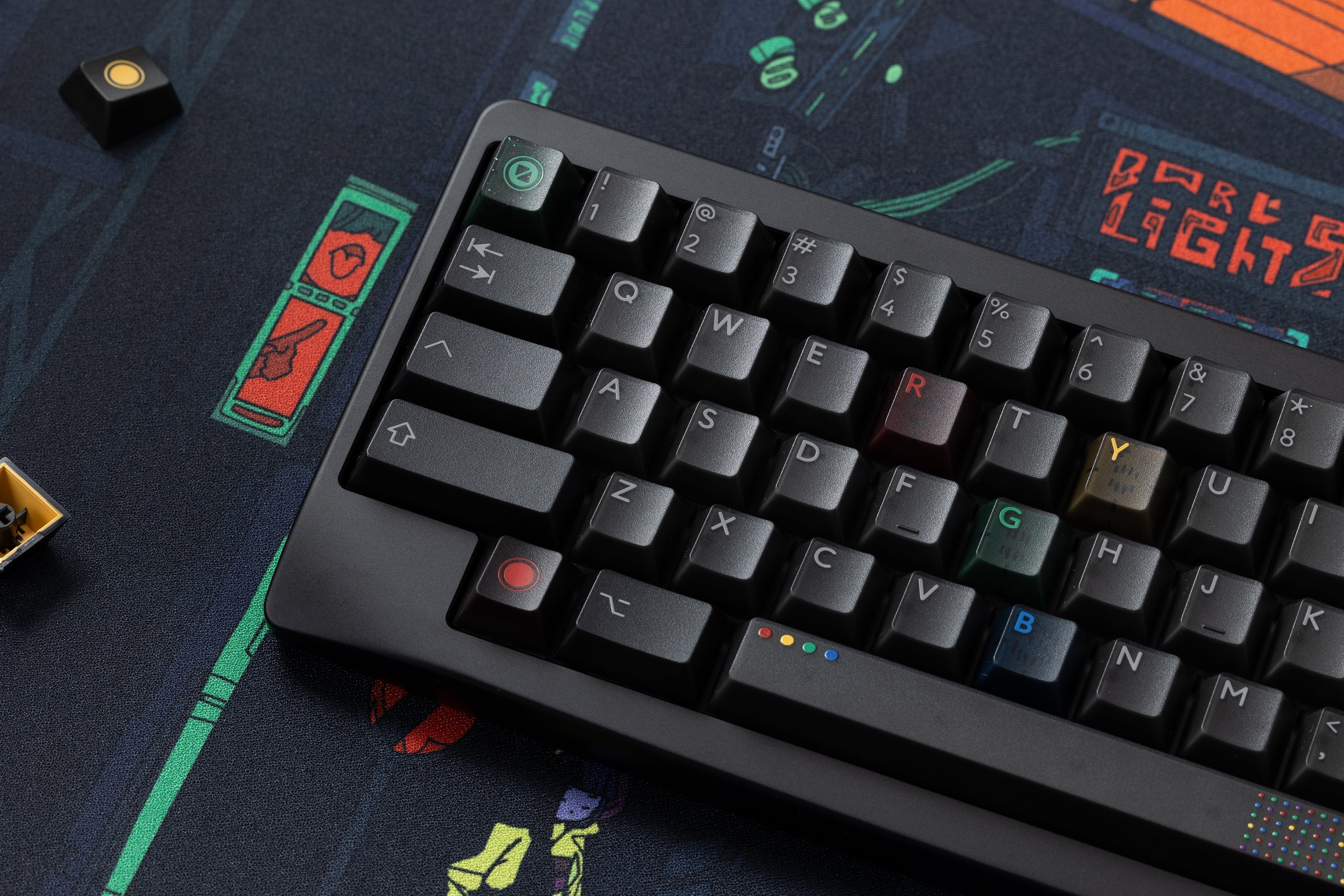 (In Stock) PBTfans Retro Dark Lights R2 Keycaps