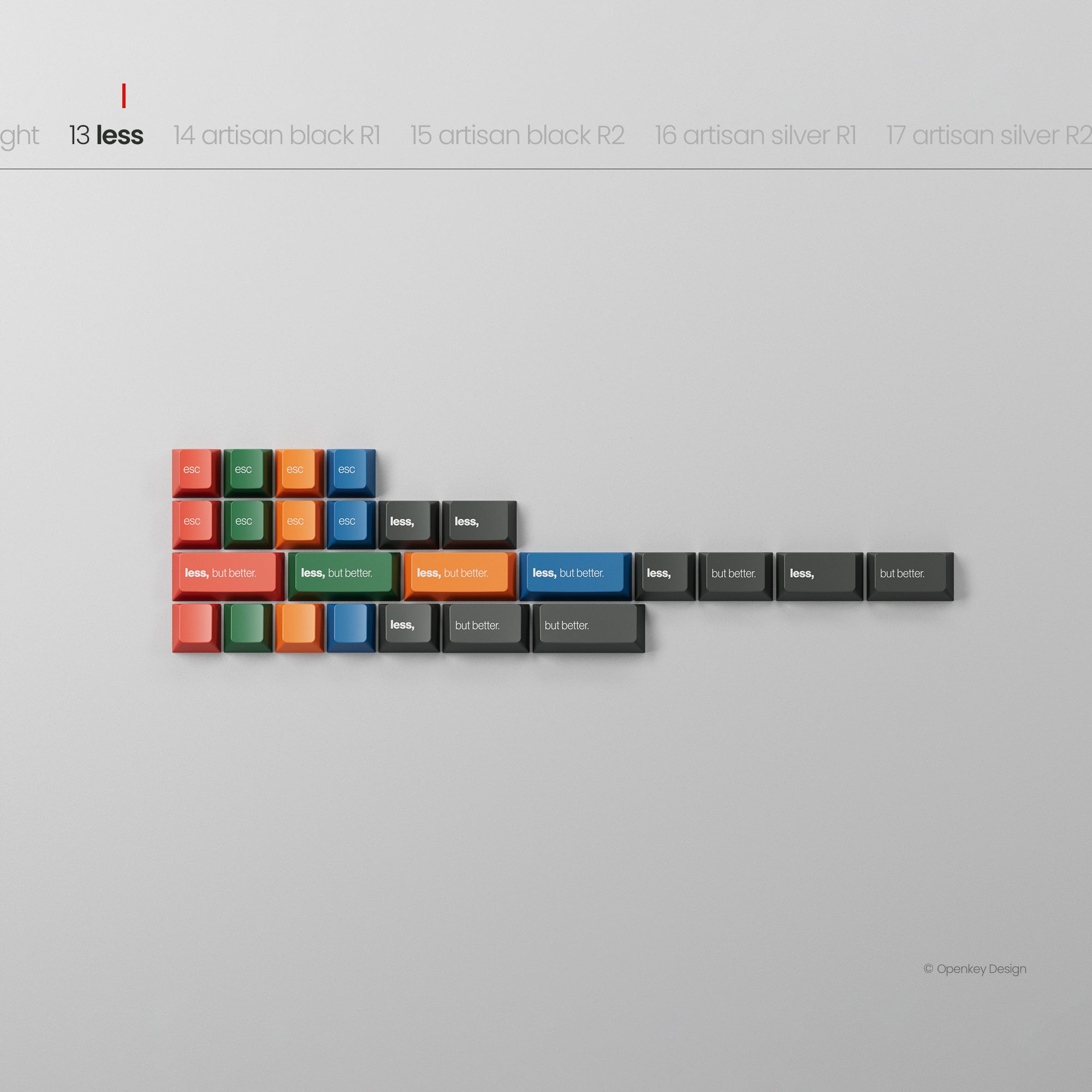 (Coming Soon) PBTfans x Openkey Design Less But Better Dark