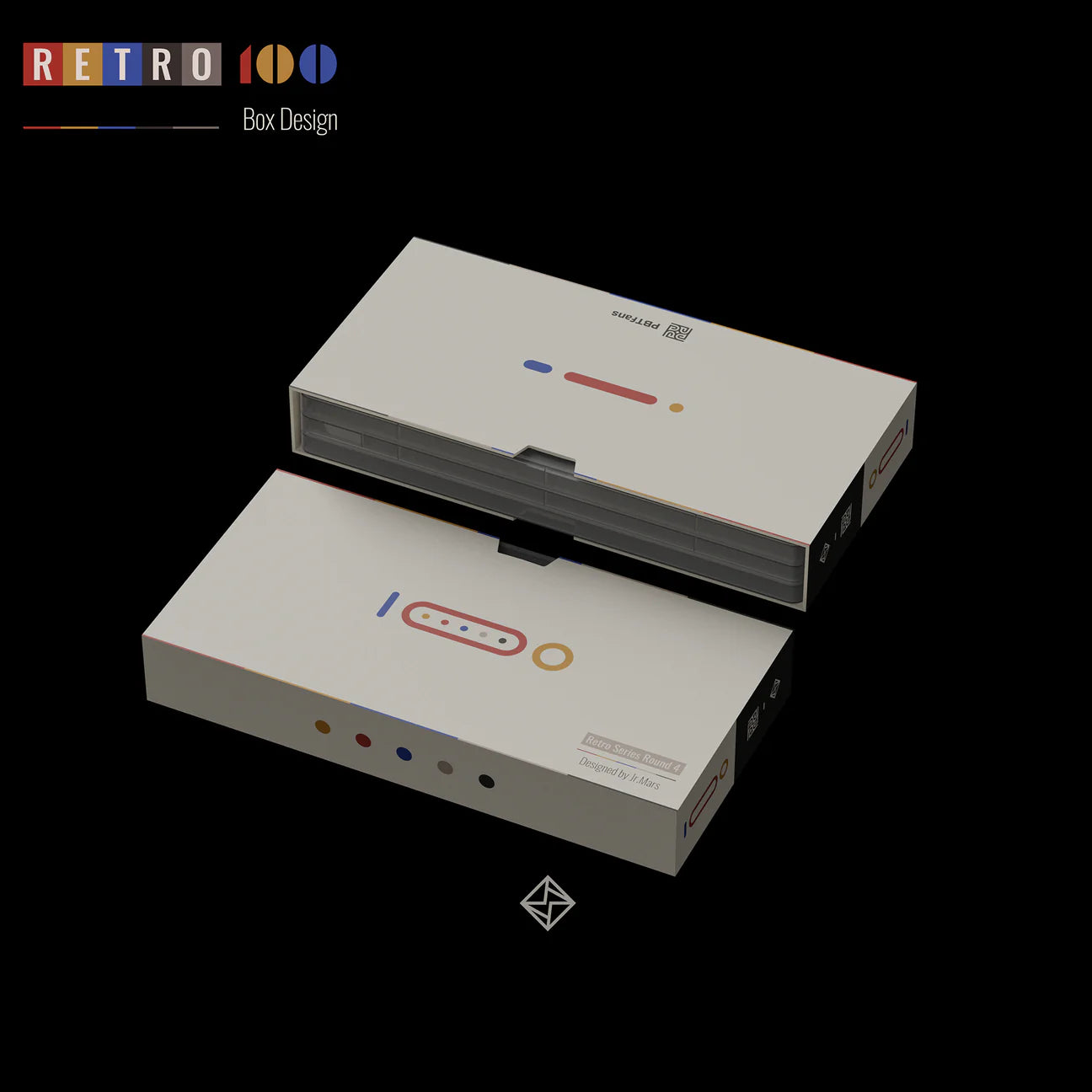 (In Stock) PBTFans Retro 100 Keycap Set