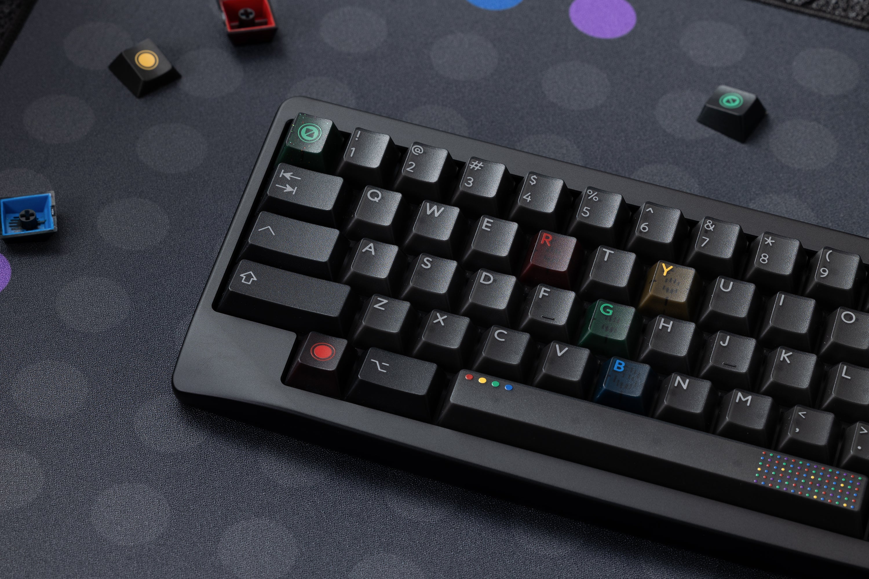 (In Stock) PBTfans Retro Dark Lights R2 Keycaps