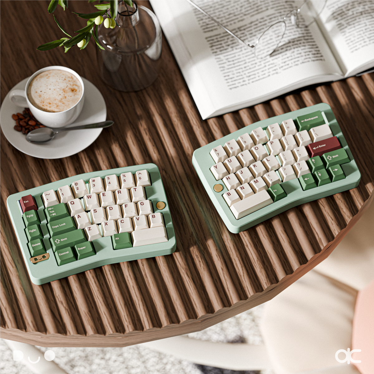 【訳あり】Qwertykeys Alice duo キーボード In Stock) QK Alice Duo Keyboard Kit (July 26 Batch)