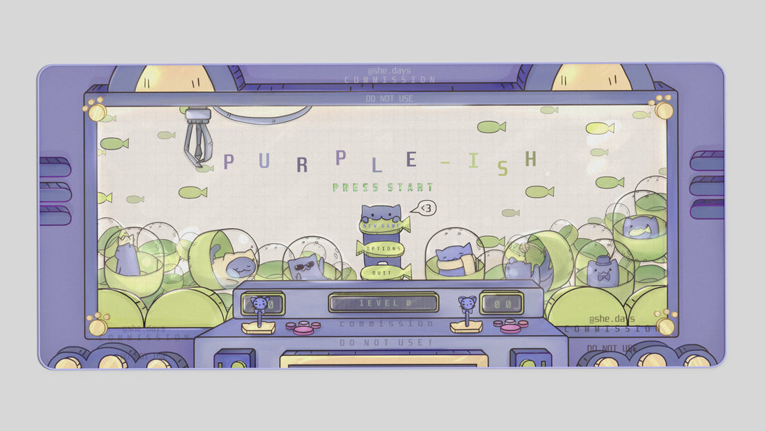 (In Stock) GMK Purple-ish Deskmats