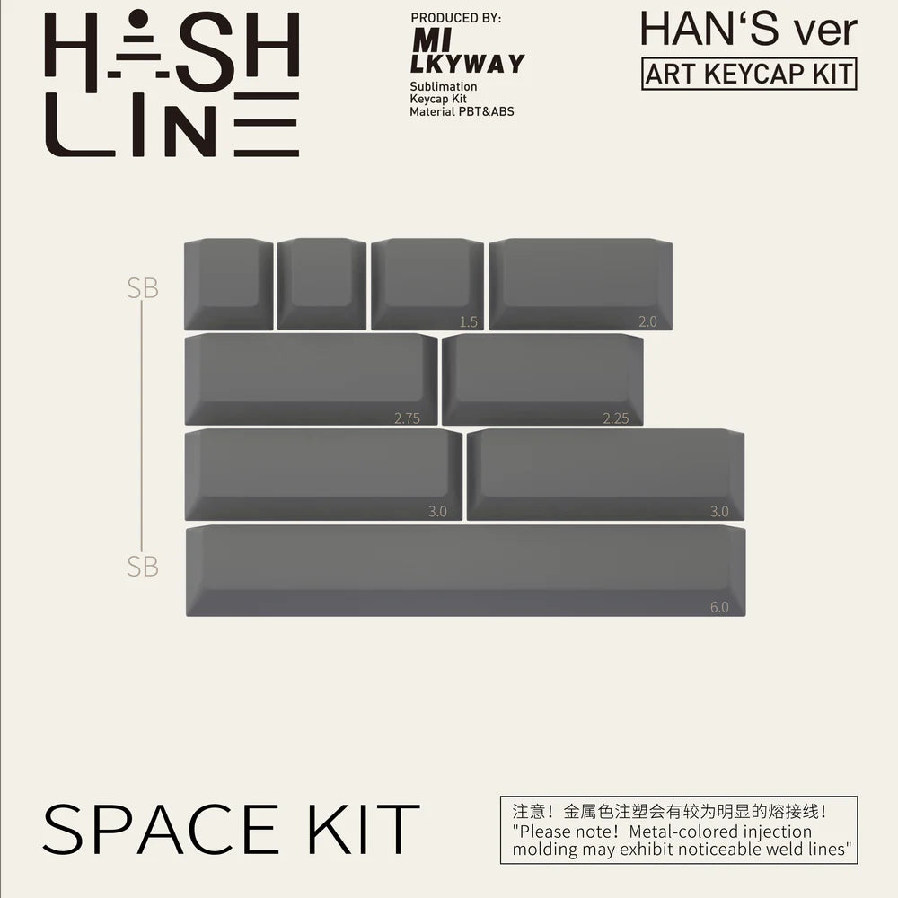 (In Stock) MW Hash Line Keycaps
