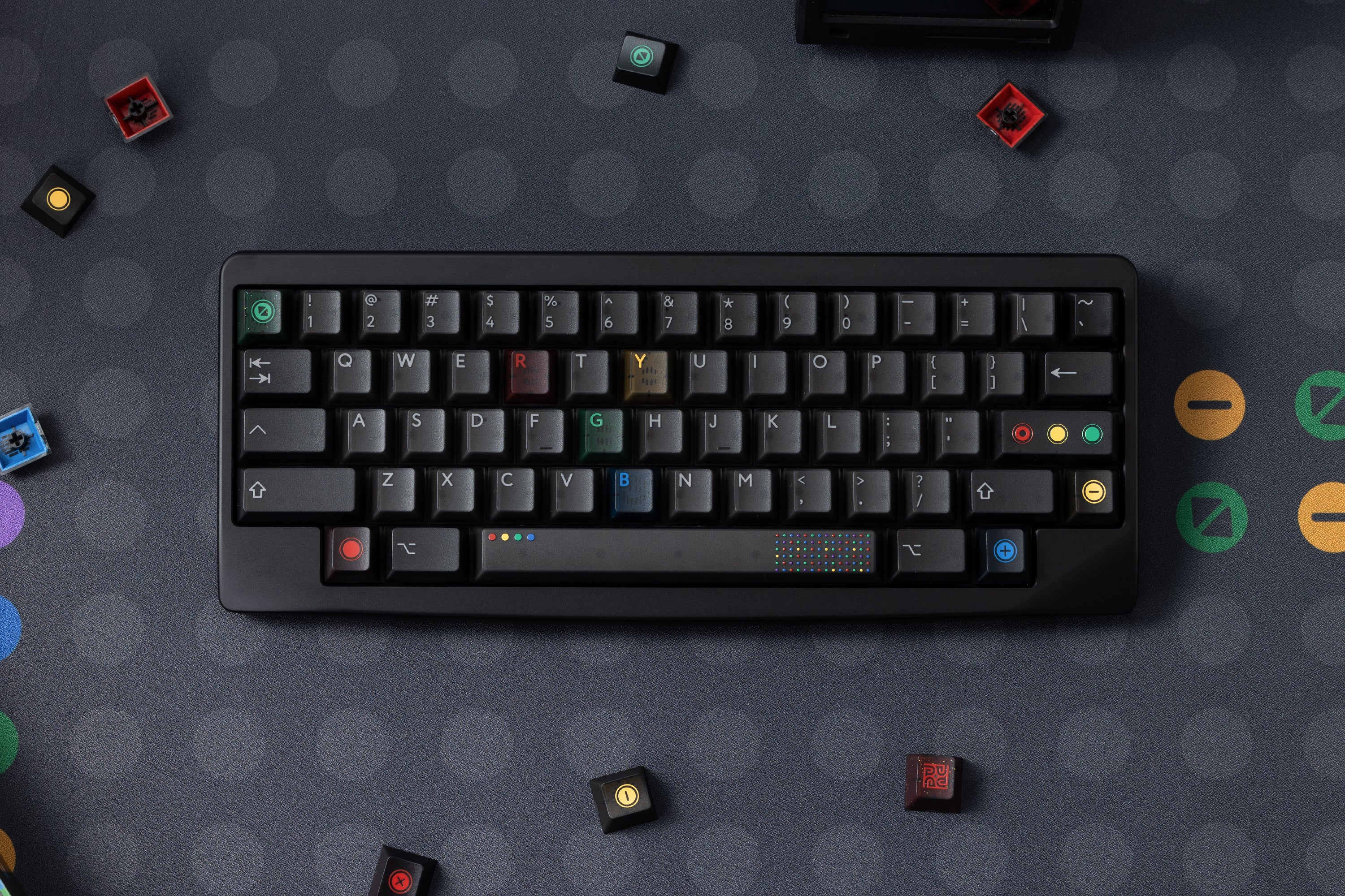 (In Stock) PBTfans Retro Dark Lights R2 Keycaps