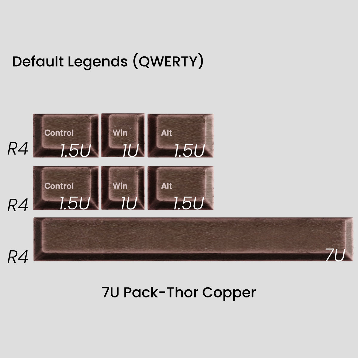 (Group Buy) Awekeys Viking Antiques Full Metal Keycap Set (Spacebar & Novelties Kits)