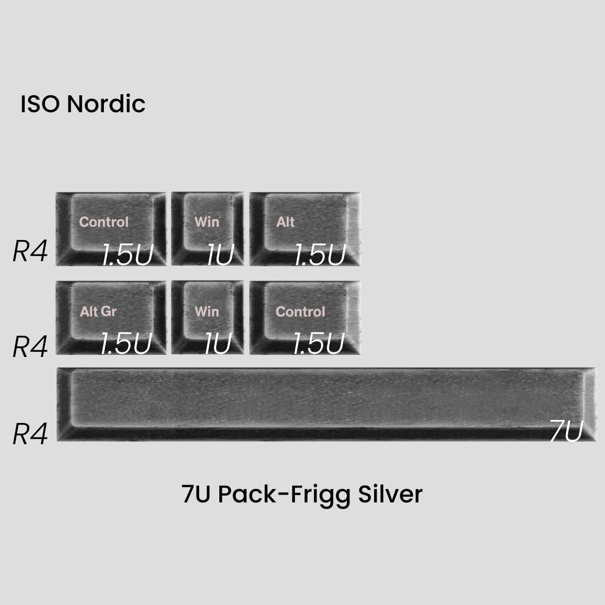 (Group Buy) Awekeys Viking Antiques Full Metal Keycap Set (Spacebar & Novelties Kits)