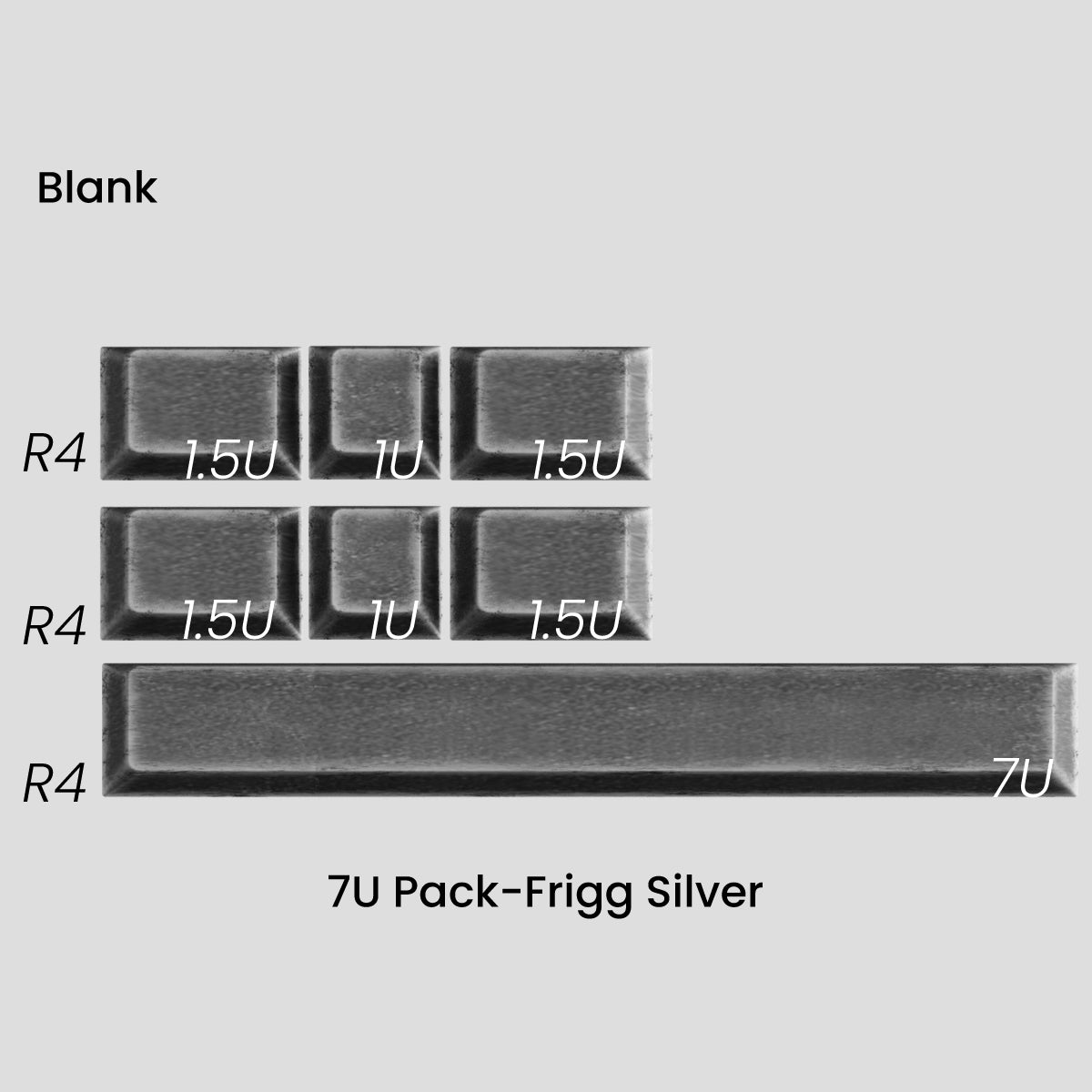 (Group Buy) Awekeys Viking Antiques Full Metal Keycap Set (Spacebar & Novelties Kits)