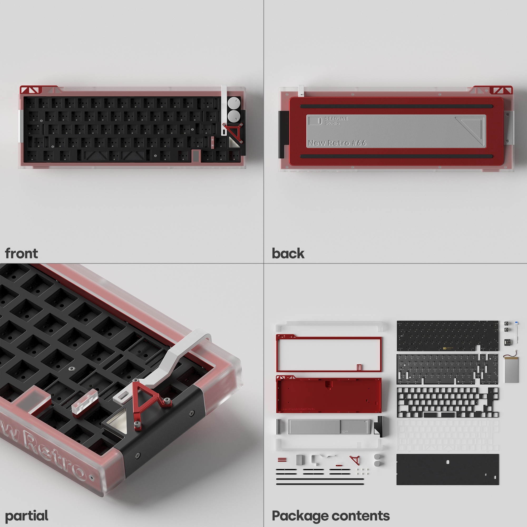 (Group Buy) New Retro #66 V3 Keyboard Kit by Deadline Studio