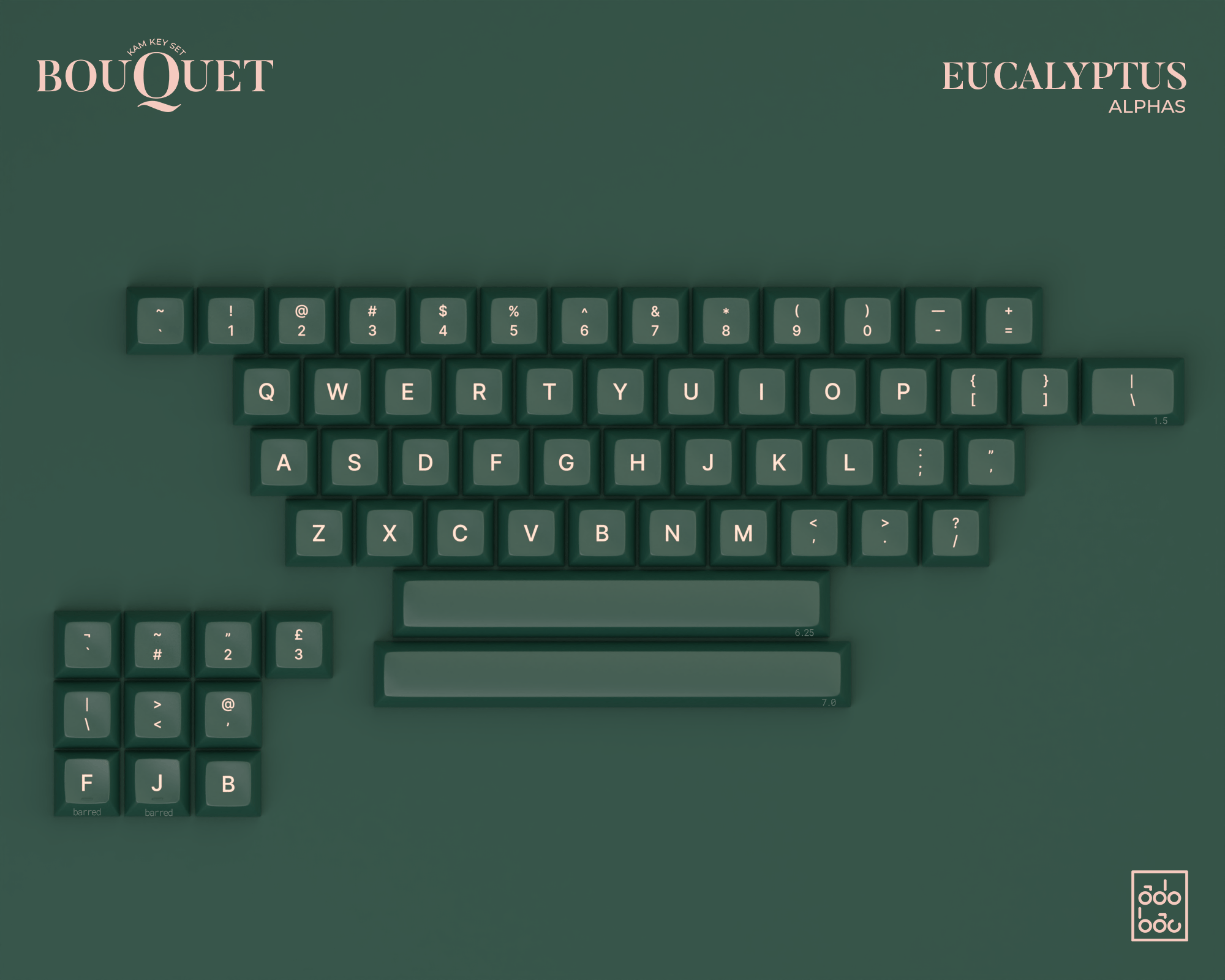 (In Stock) KAM Bouquet Keyset
