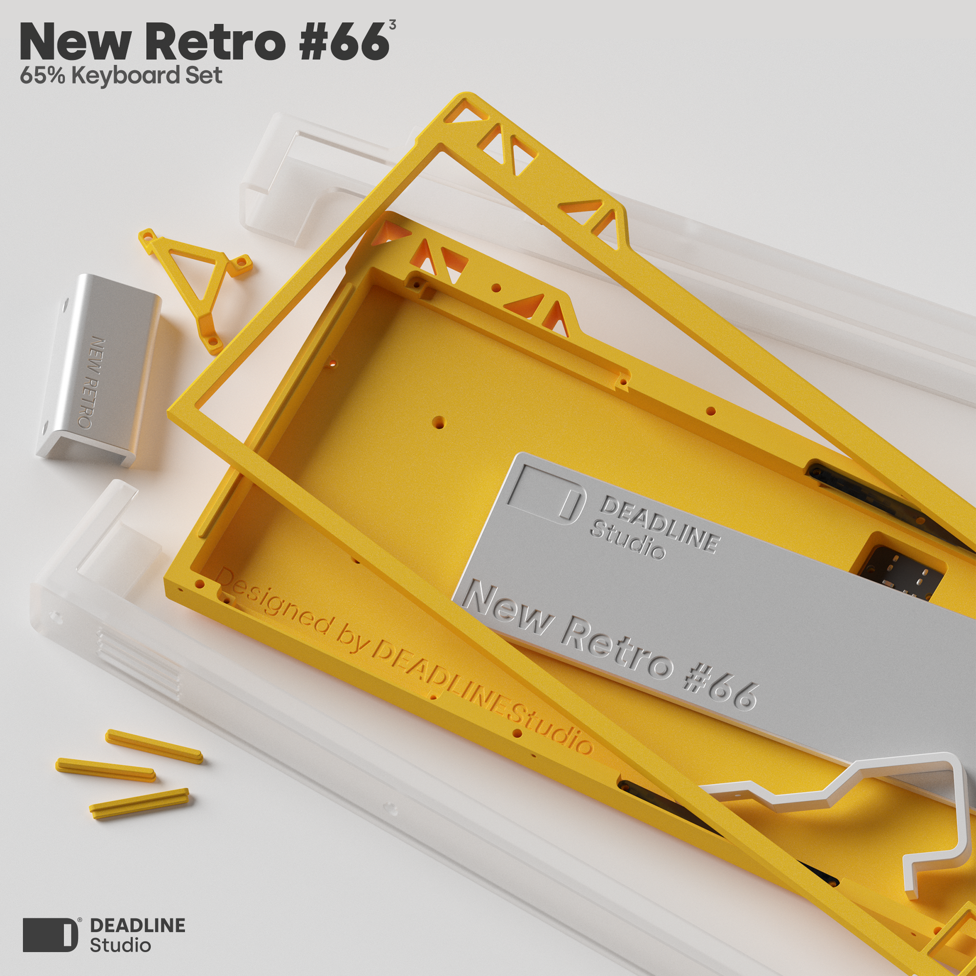 (Group Buy) New Retro #66 V3 Keyboard Kit by Deadline Studio