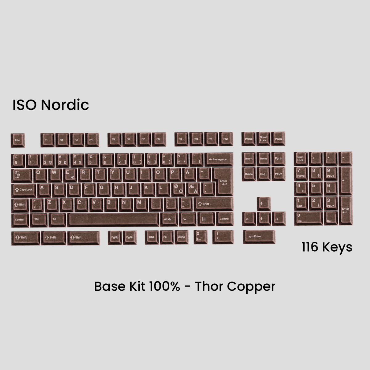 (Group Buy) Awekeys Viking Antiques Full Metal Keycap Set (Base Kits)