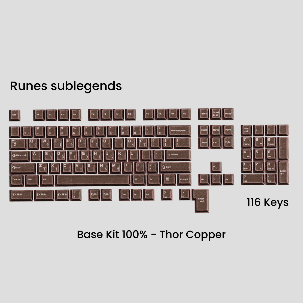 (Group Buy) Awekeys Viking Antiques Full Metal Keycap Set (Base Kits)