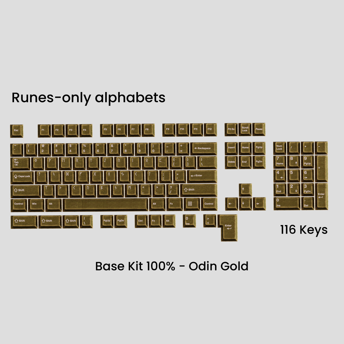 (Group Buy) Awekeys Viking Antiques Full Metal Keycap Set (Base Kits)