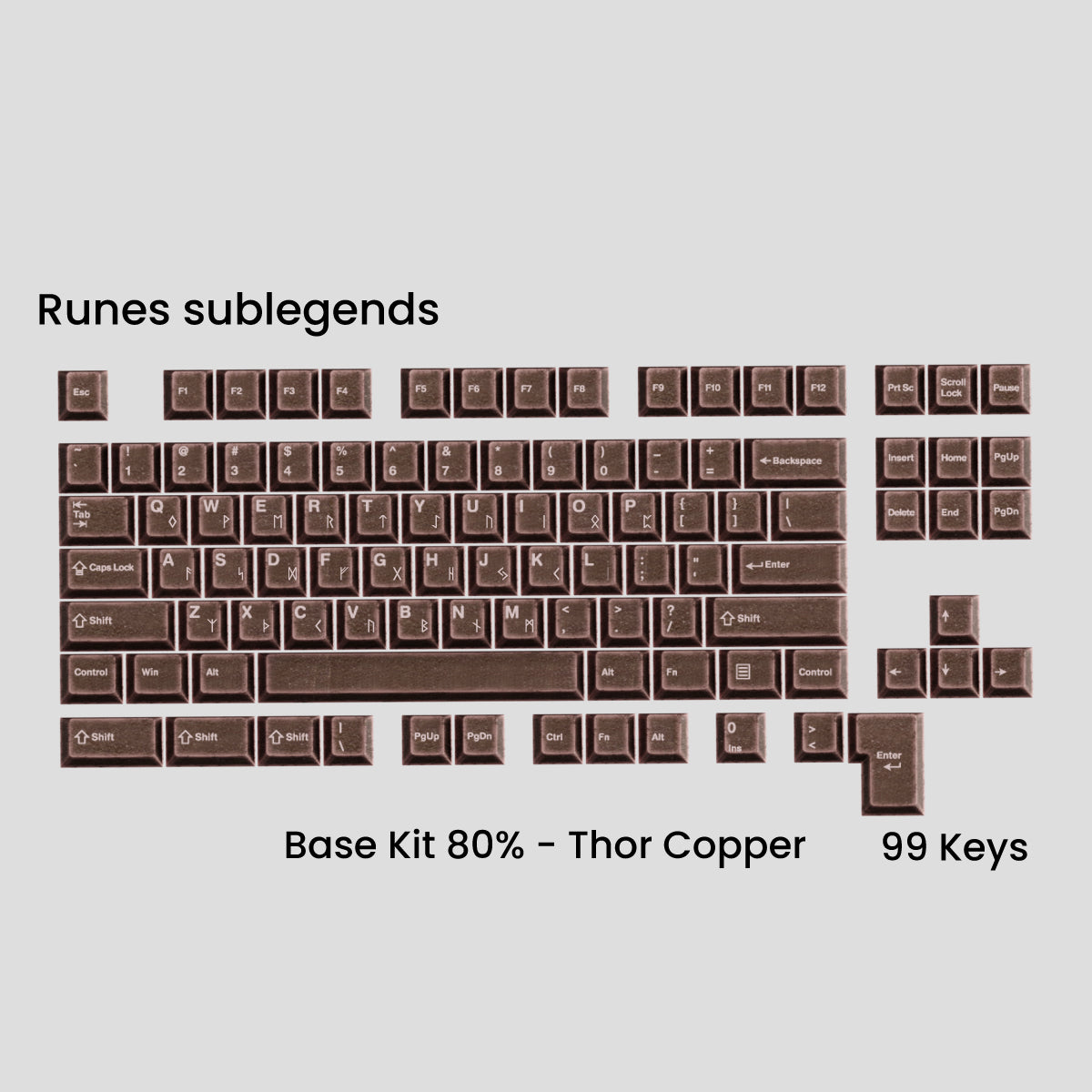 (Group Buy) Awekeys Viking Antiques Full Metal Keycap Set (Base Kits)