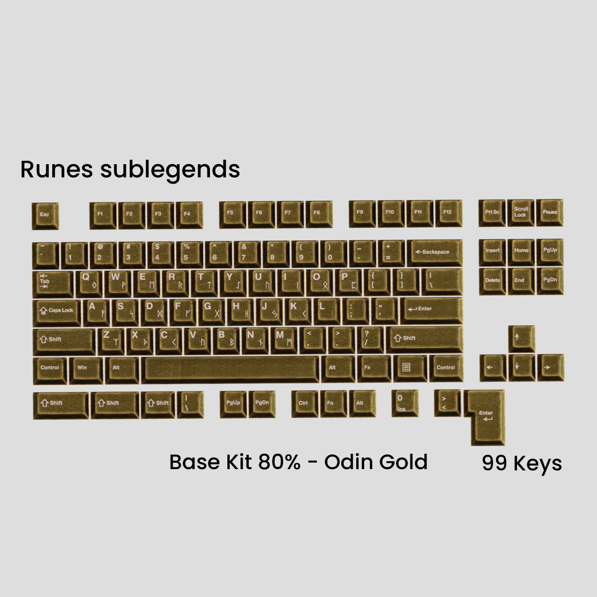 (Group Buy) Awekeys Viking Antiques Full Metal Keycap Set (Base Kits)