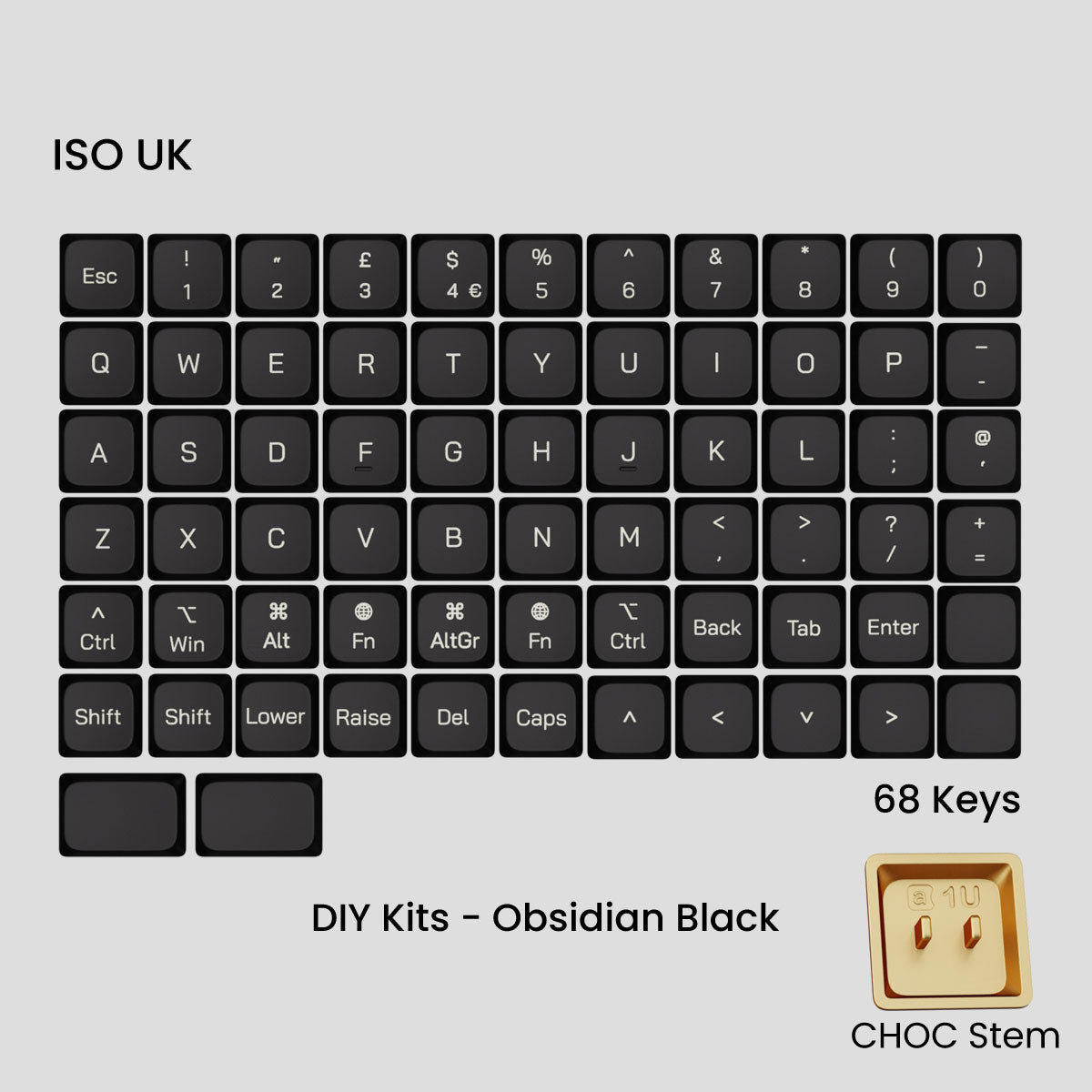 (Group Buy) Awekeys Air - Low Profile Metal Keycaps - CHOC Switches