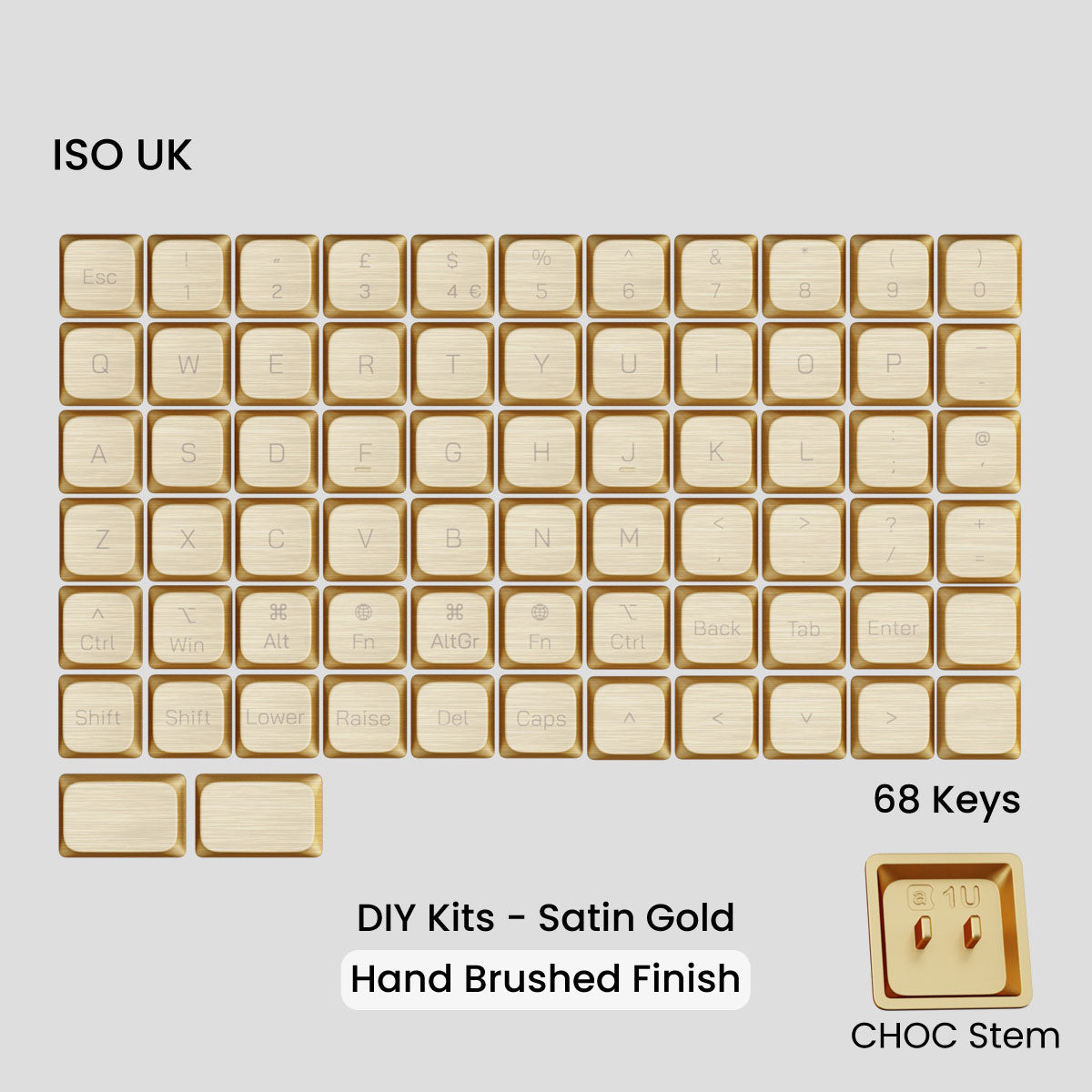 (Group Buy) Awekeys Air - Low Profile Metal Keycaps - CHOC Switches