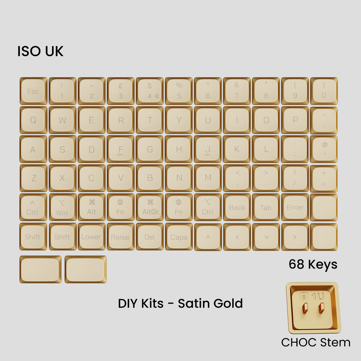 (Group Buy) Awekeys Air - Low Profile Metal Keycaps - CHOC Switches