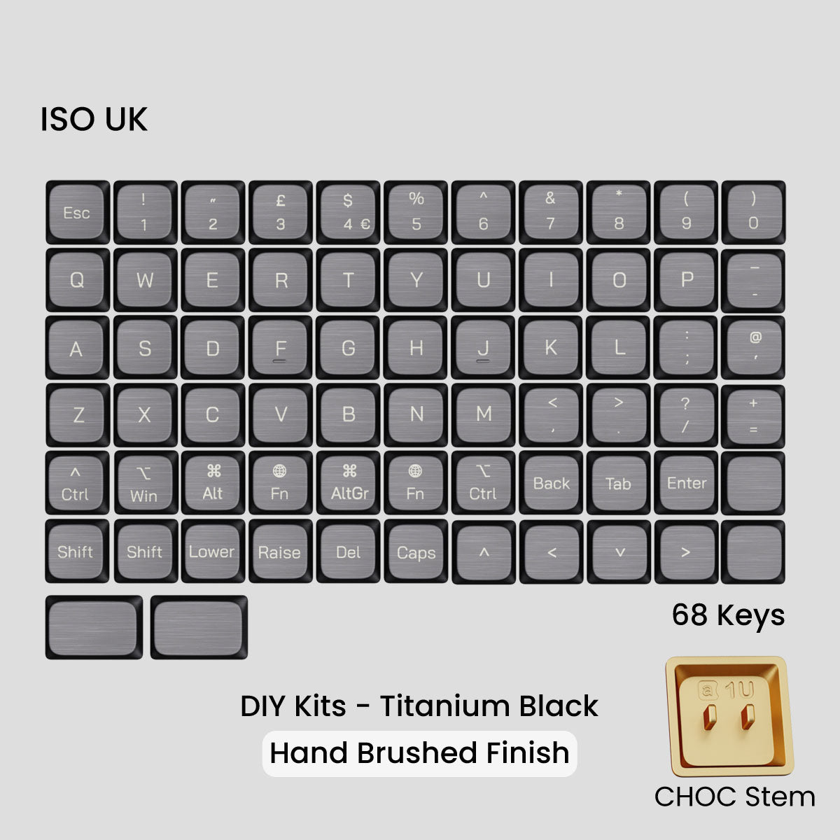 (Group Buy) Awekeys Air - Low Profile Metal Keycaps - CHOC Switches