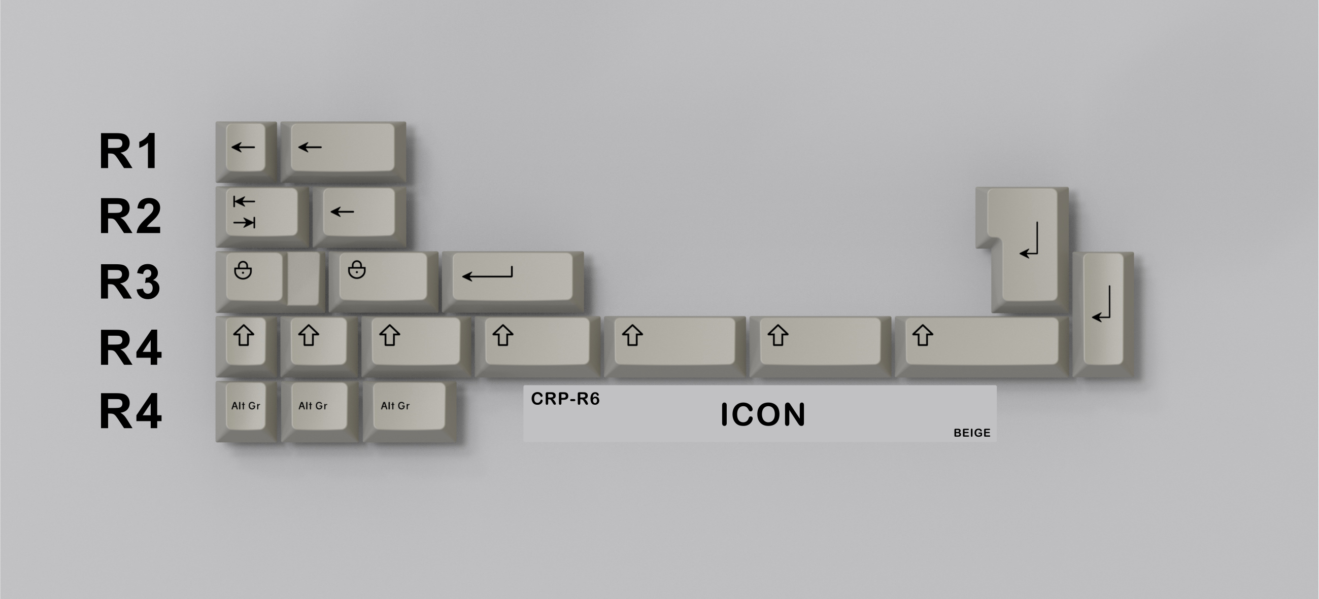 (In Stock) CRP R6 Keycaps