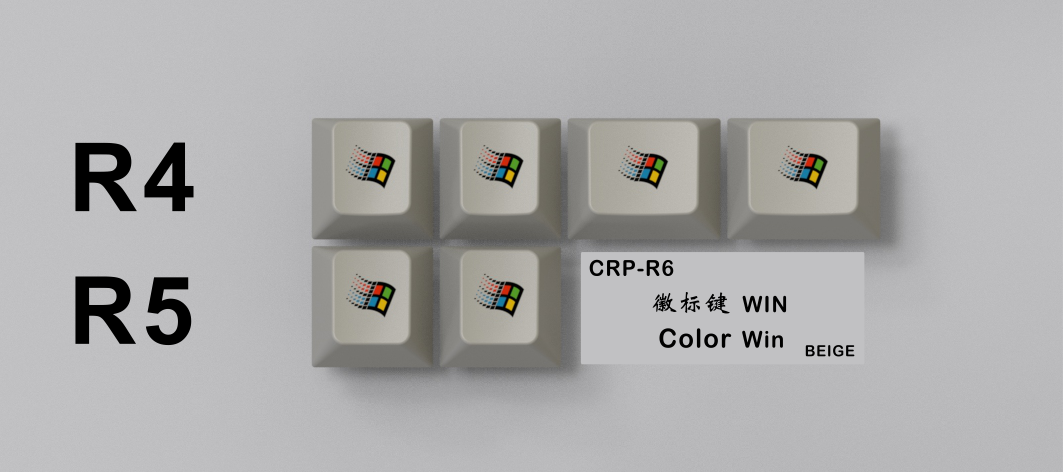 (In Stock) CRP R6 Keycaps