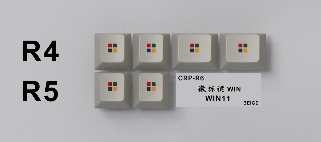 (In Stock) CRP R6 Keycaps