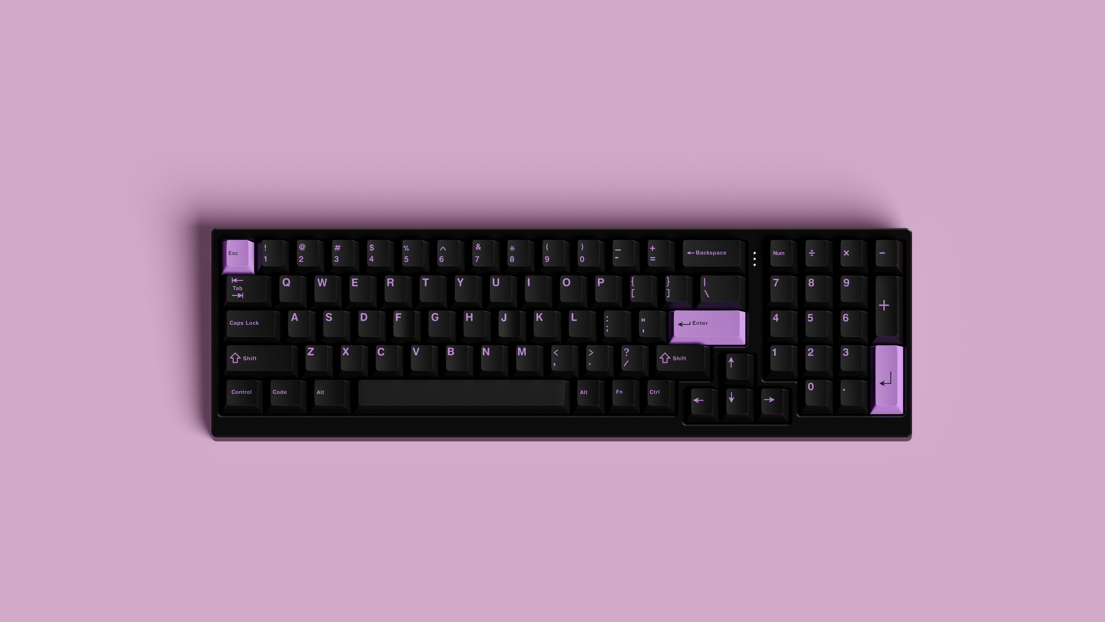 (Pre Order) GMK Lilac on Black