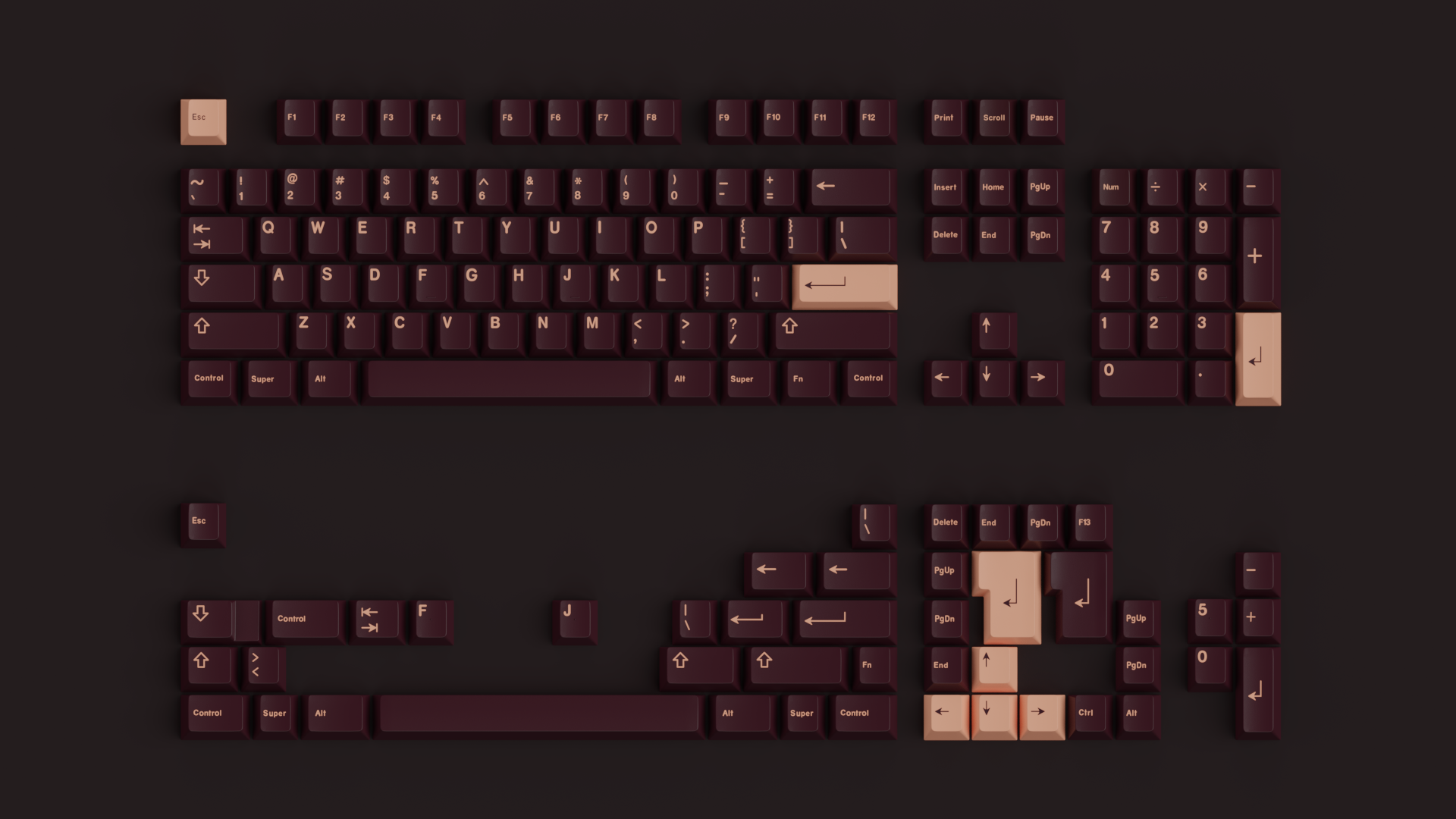 (In Stock) GMK Bordeaux Keycaps
