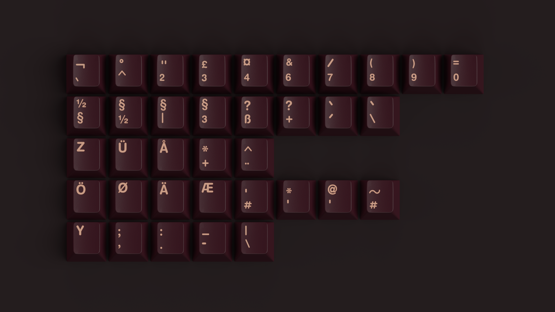 (In Stock) GMK Bordeaux Keycaps