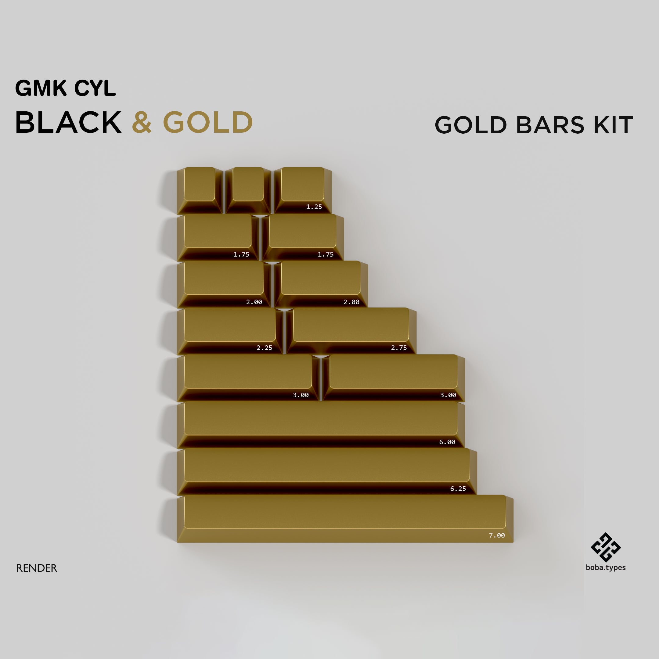 (Group Buy) GMK Black & Gold
