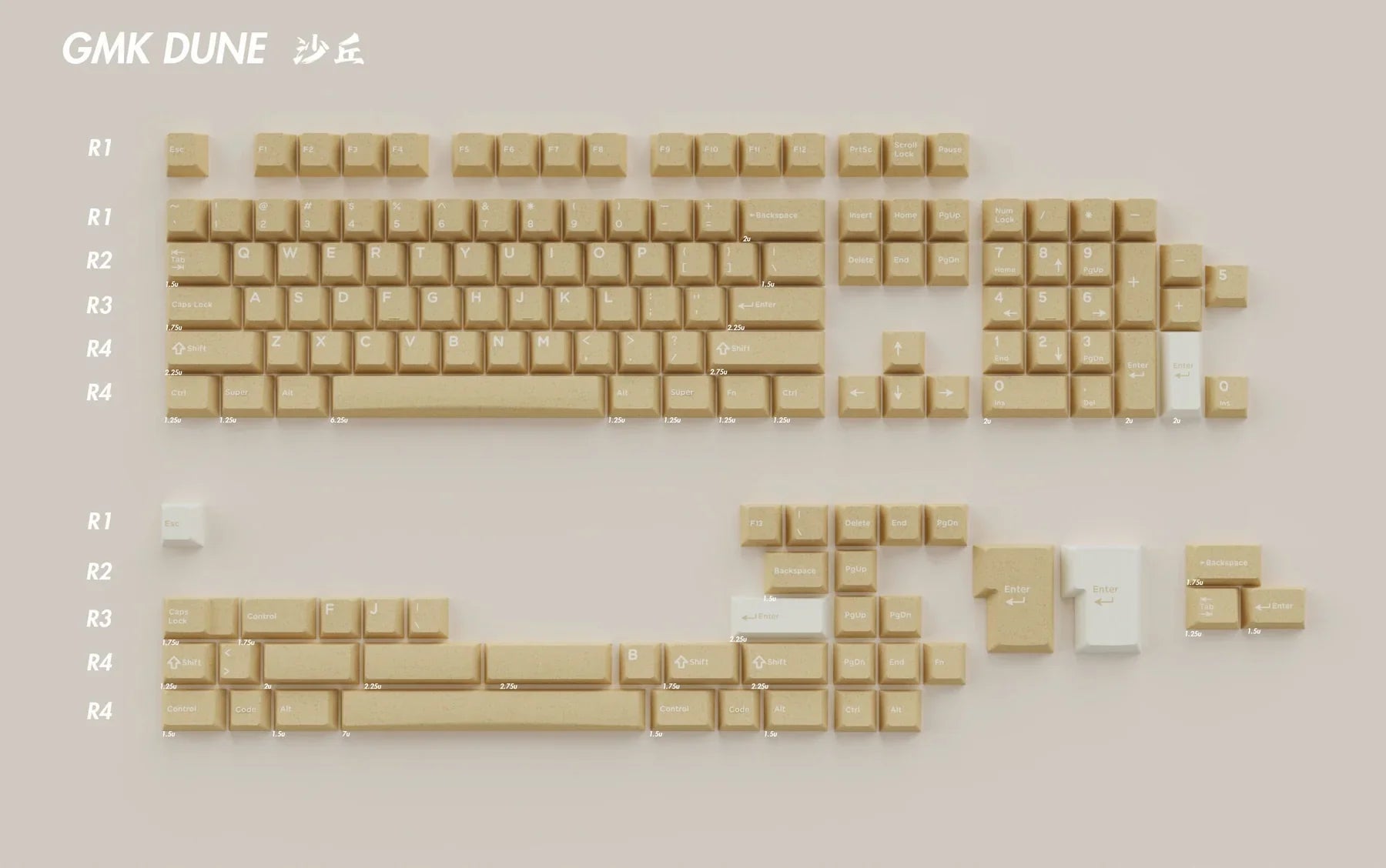 (Protozoa) GMK Dune Keycaps