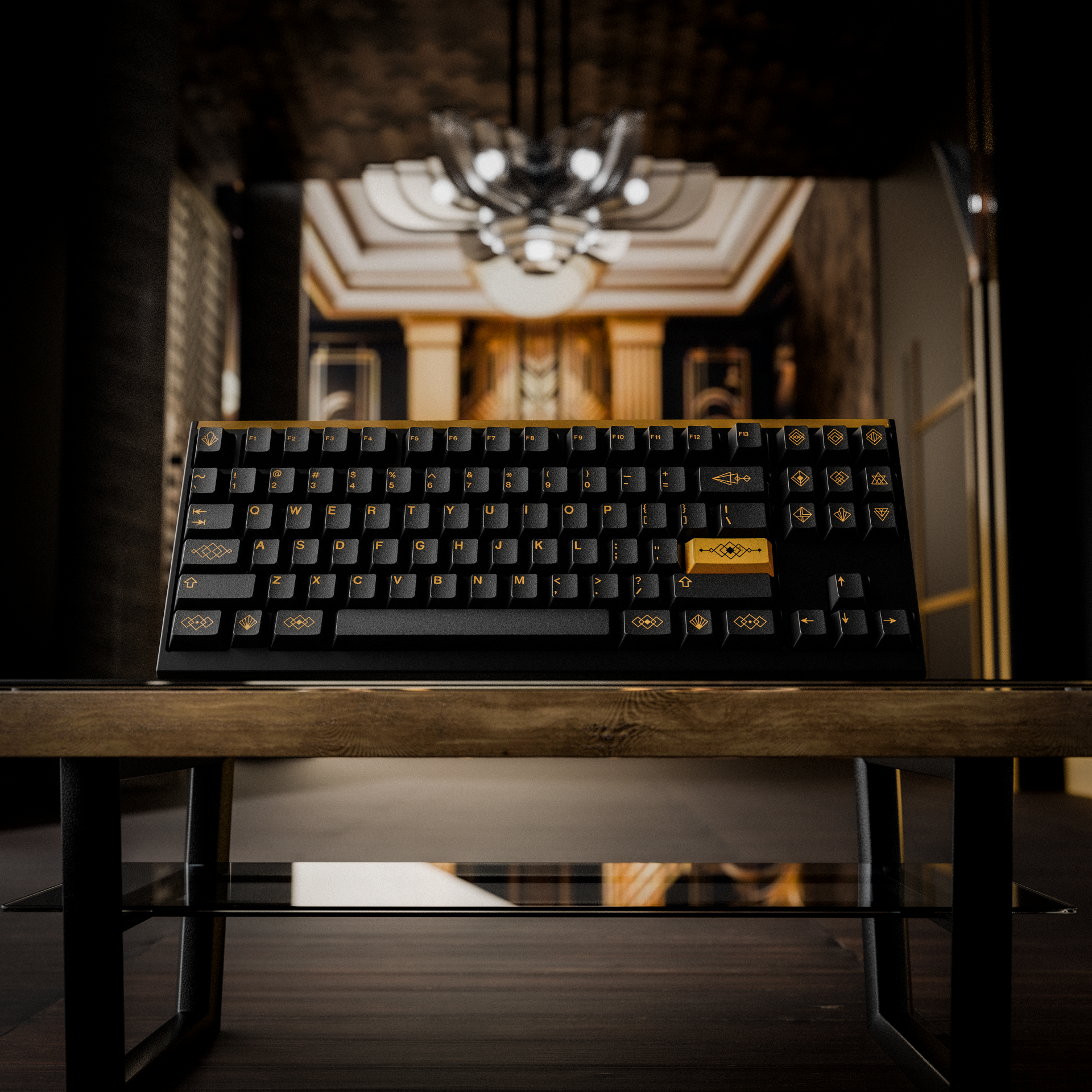 (Group Buy) GMK Black & Gold