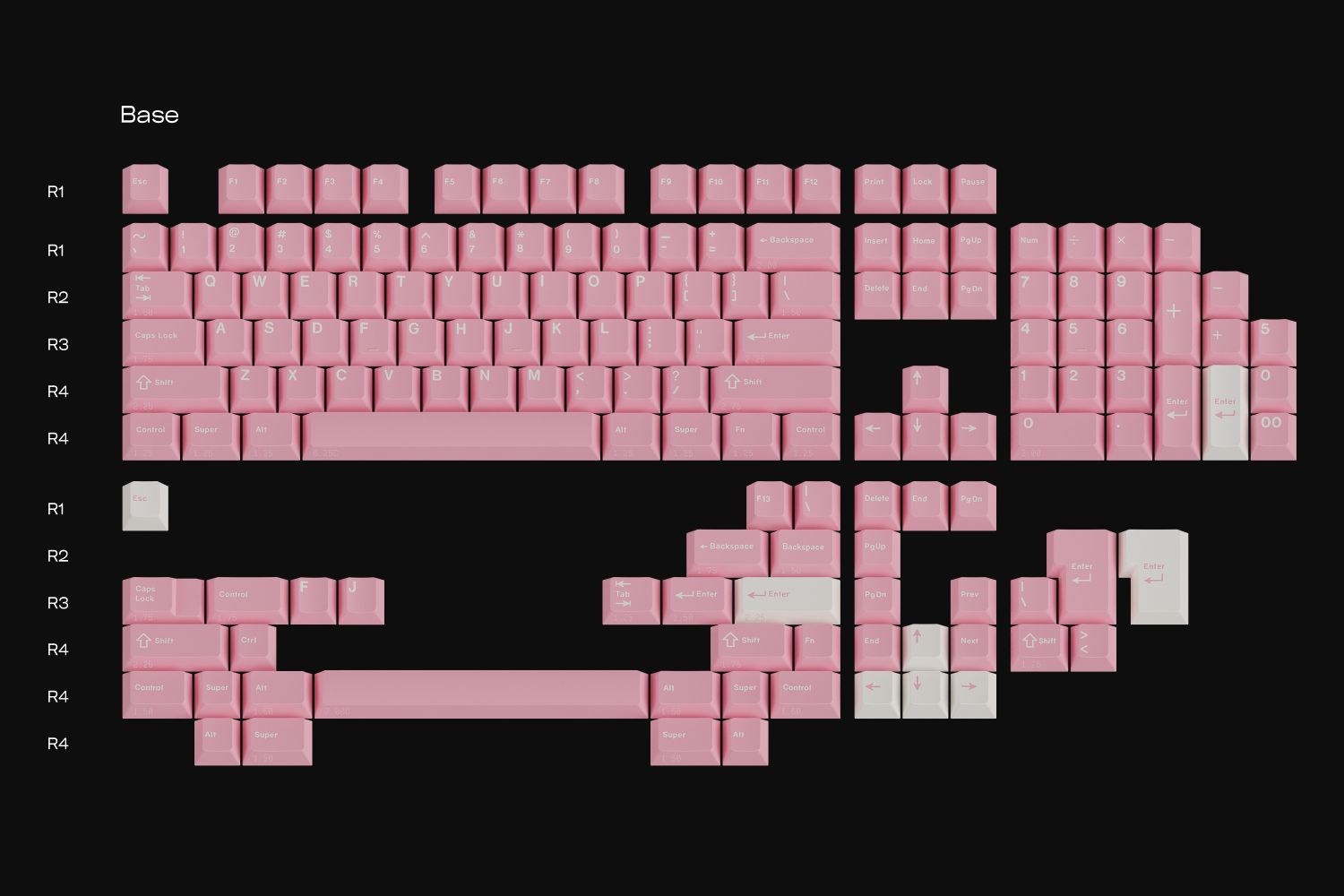 (In Stock) GMK Peach Blossom R2 Keyset