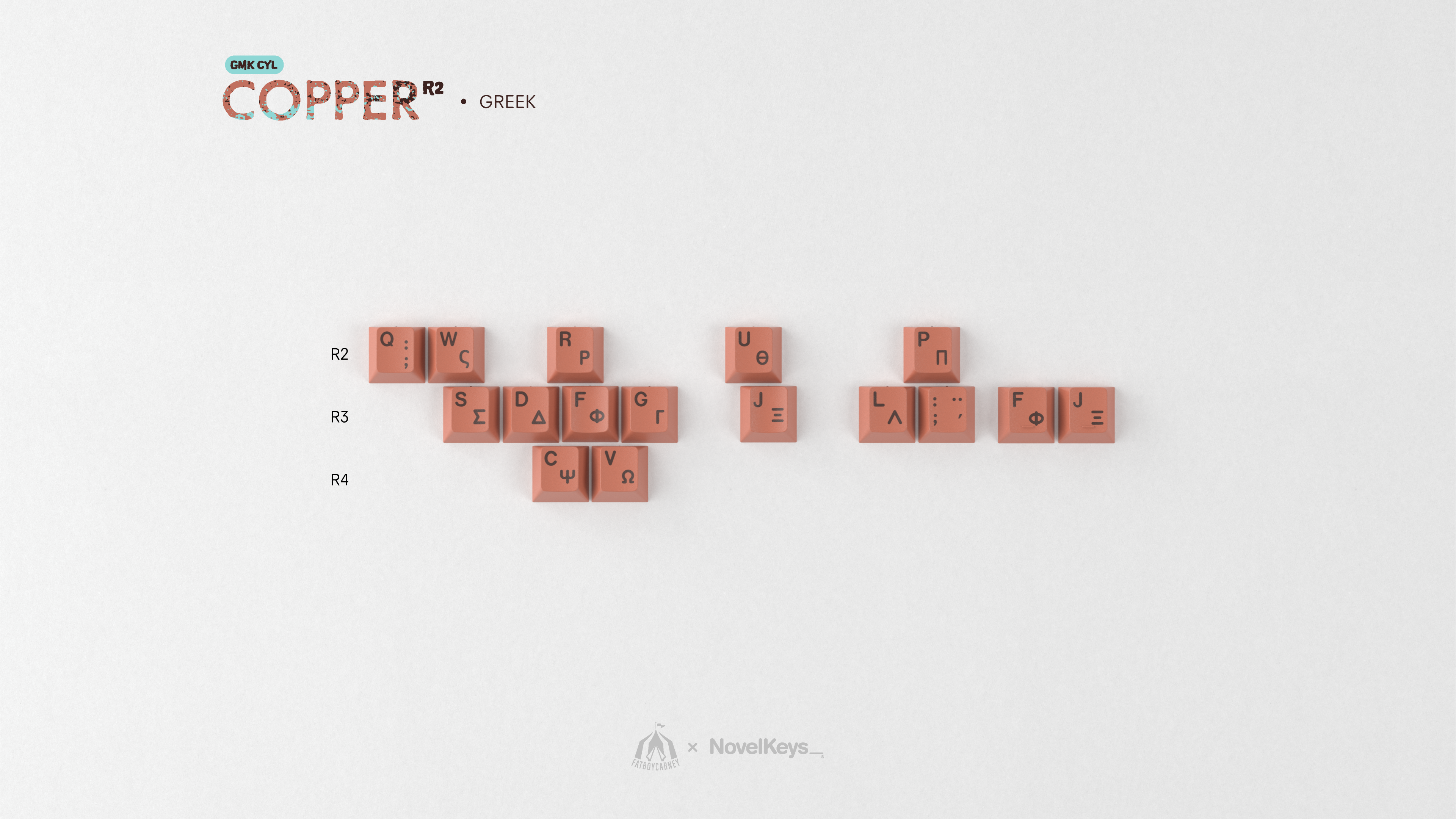 (In Stock) GMK CYL Copper R2 Keycaps