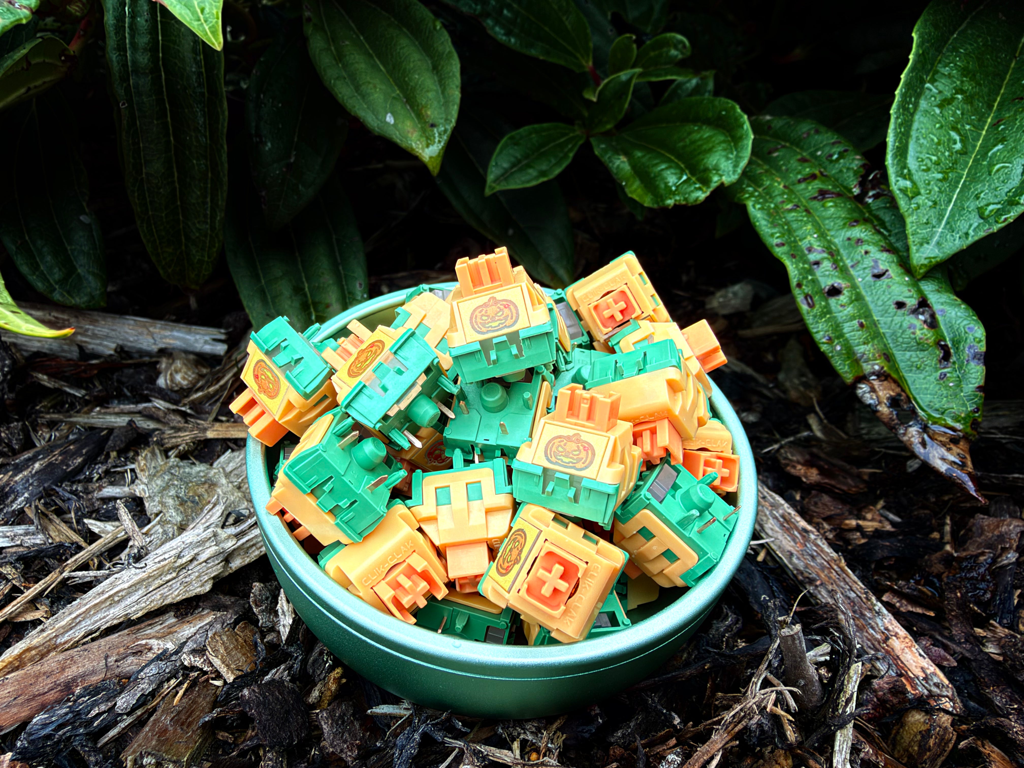 (In Stock) Pumpkin Silent Tactile Switches (10 Pack)