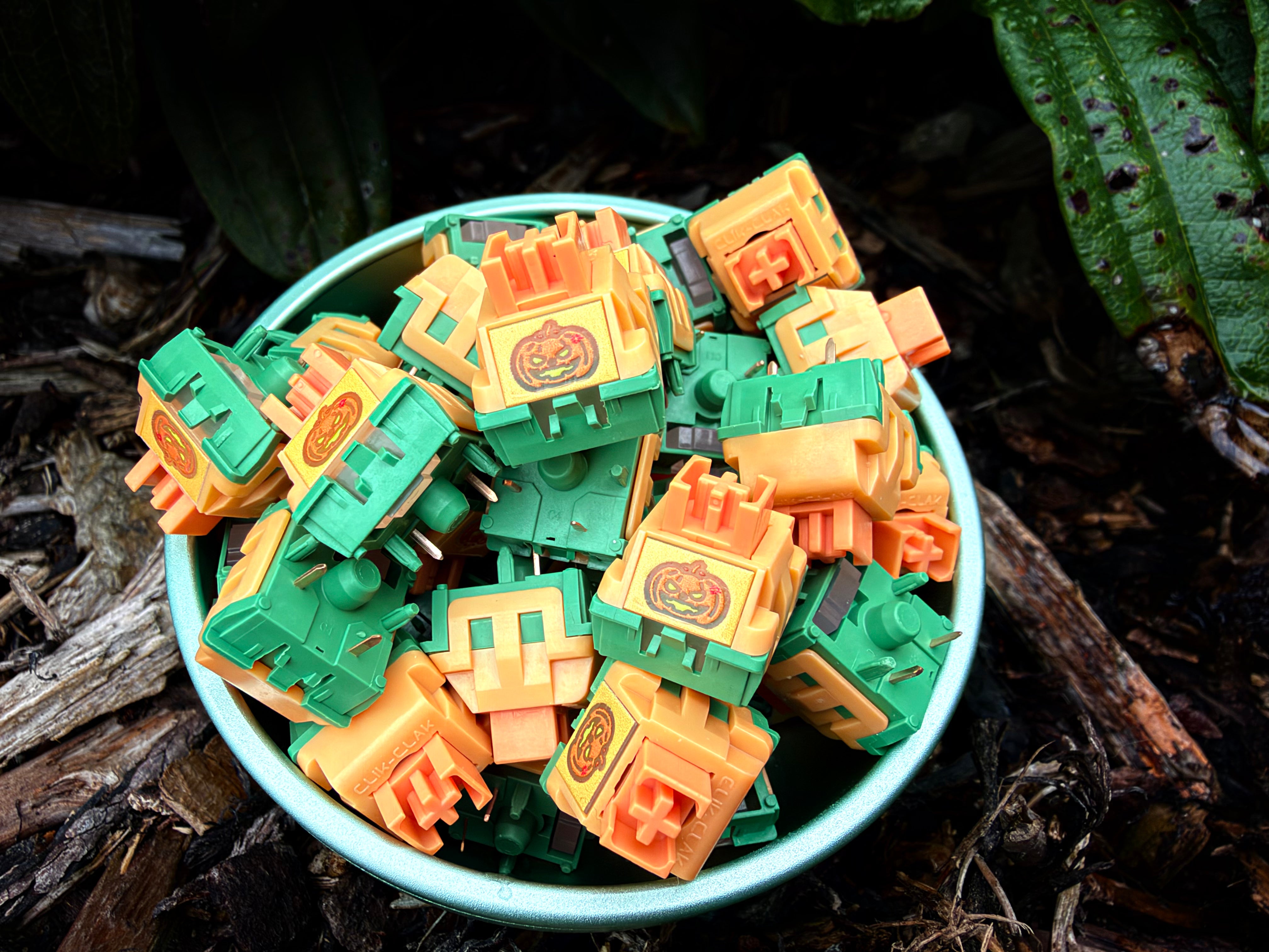 (In Stock) Pumpkin Silent Tactile Switches (10 Pack)