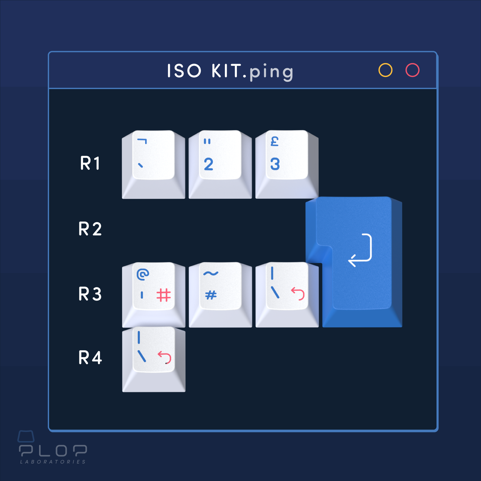 (In Stock) ePBT Ping Keyset