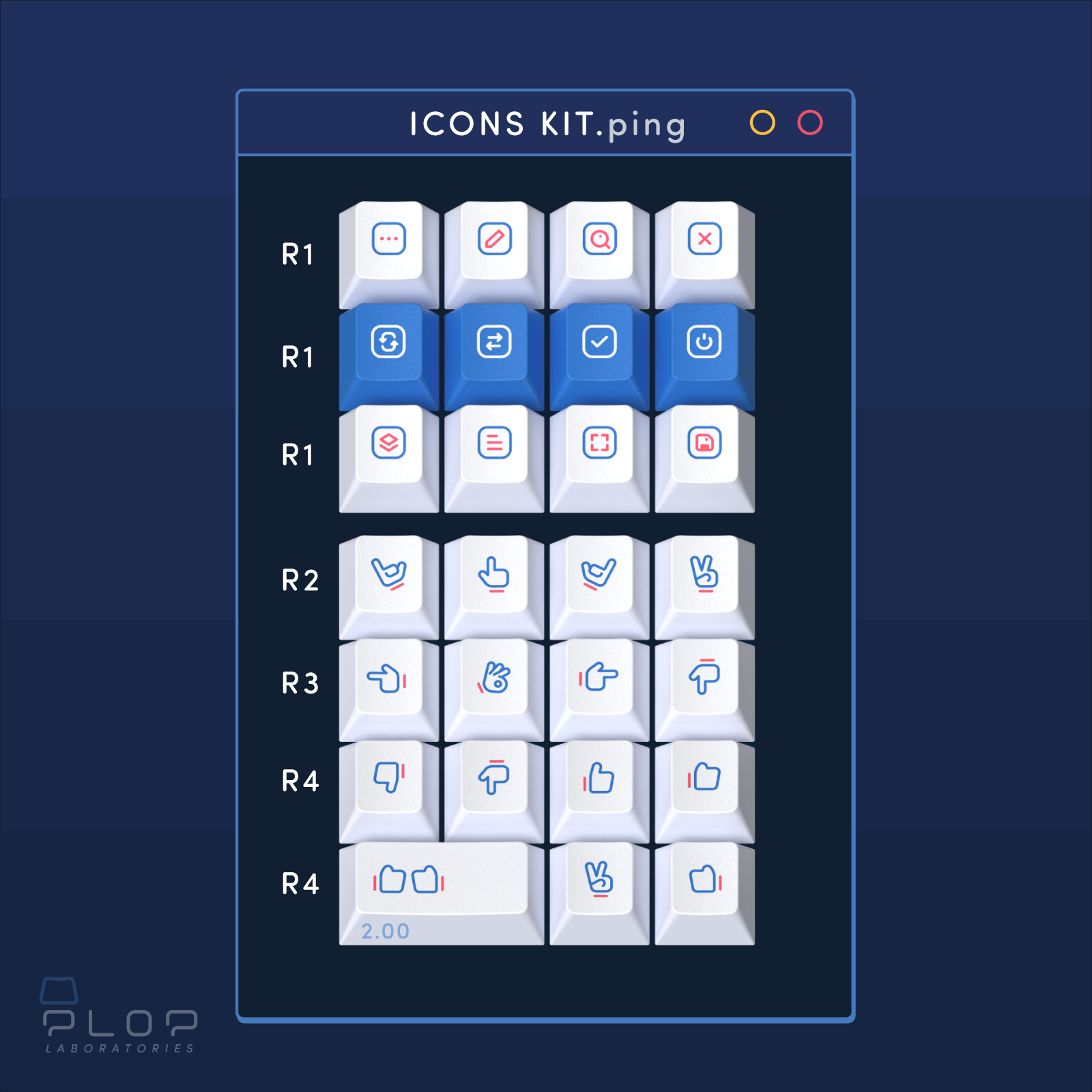 (In Stock) ePBT Ping Keyset