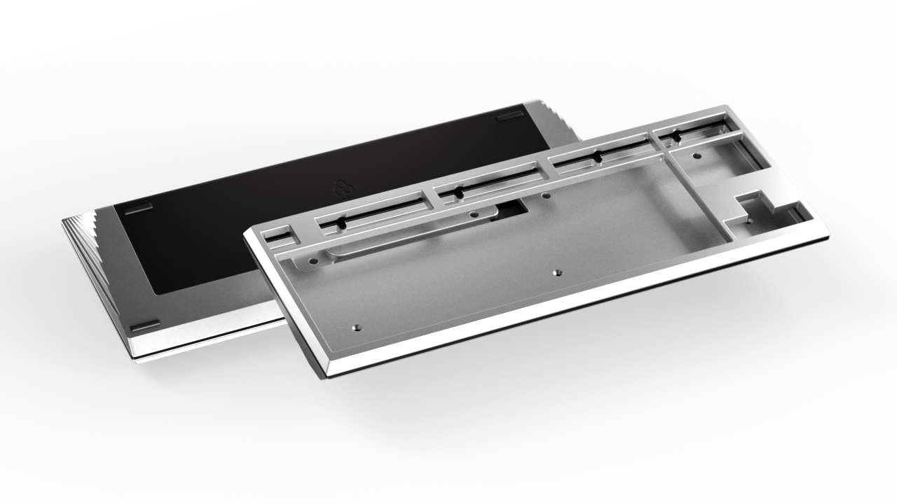 render of Keycult No. 3 Silver with black accents