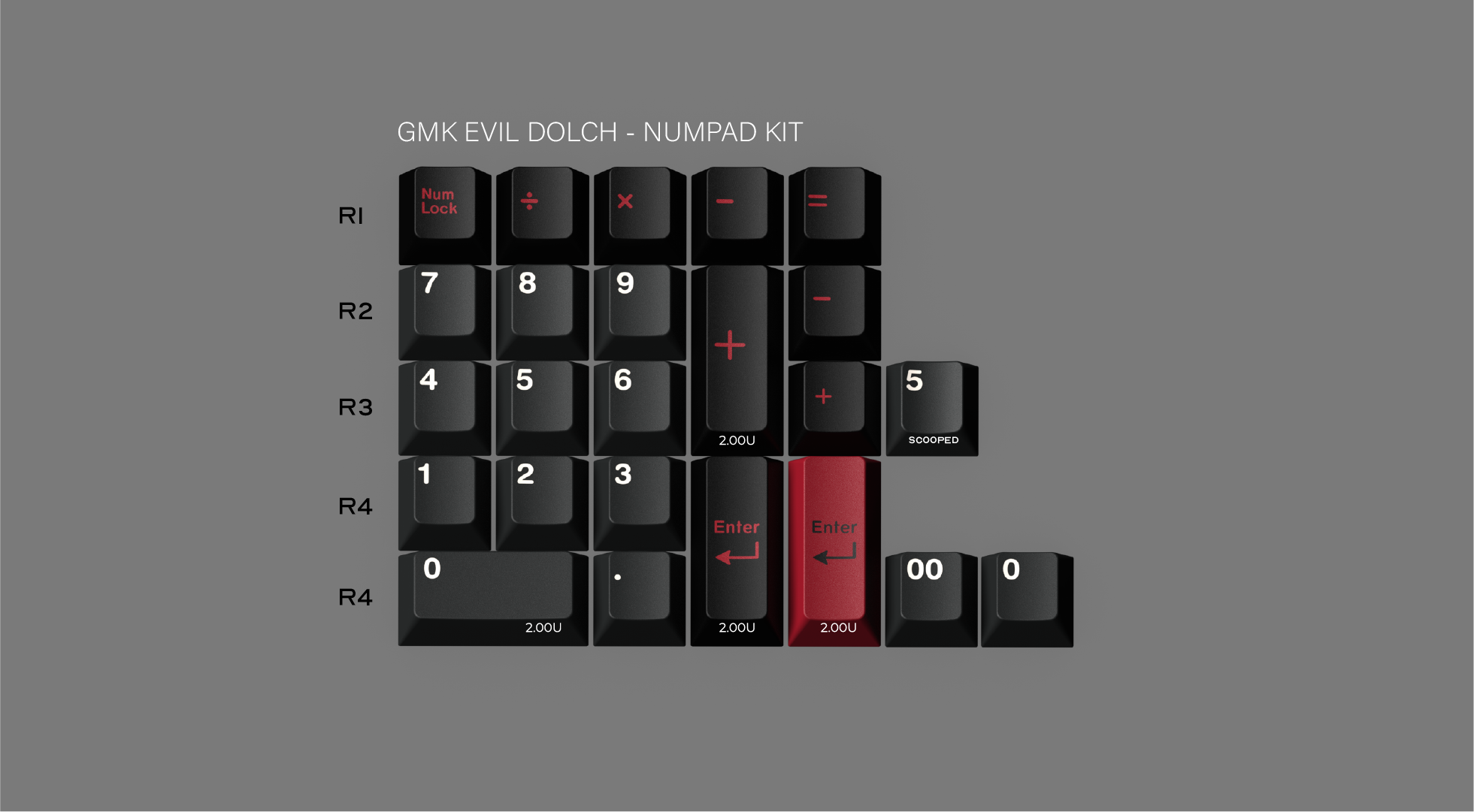 (In Stock) GMK Evil Dolch The Split