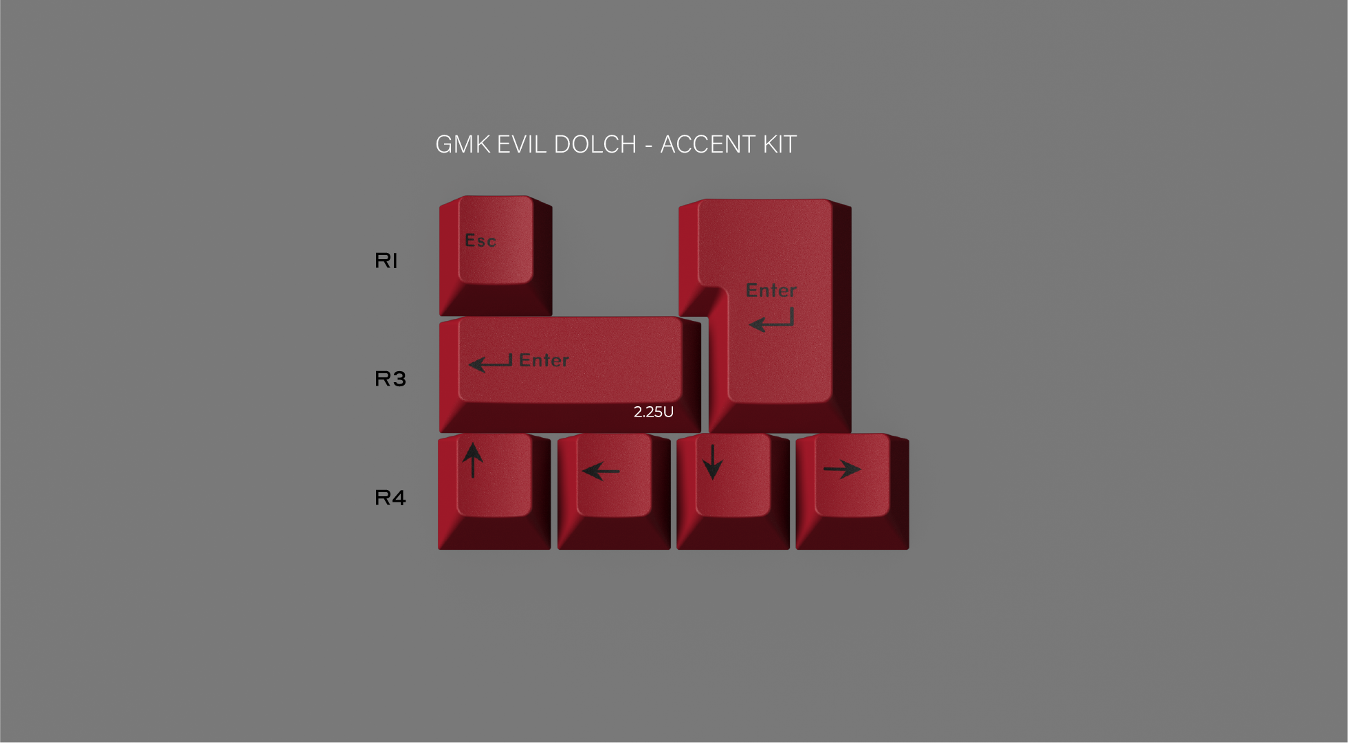 (In Stock) GMK Evil Dolch The Split