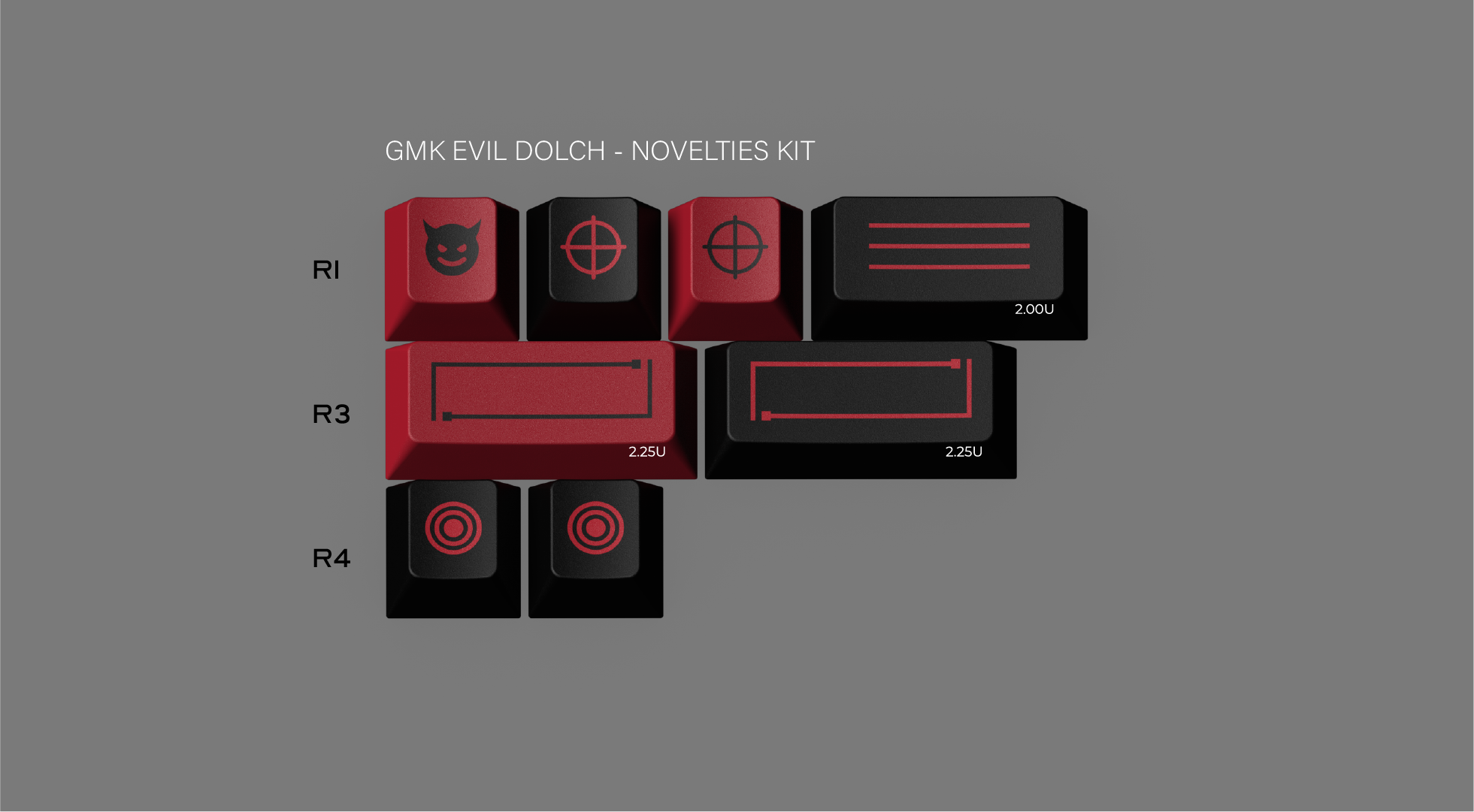(In Stock) GMK Evil Dolch The Split
