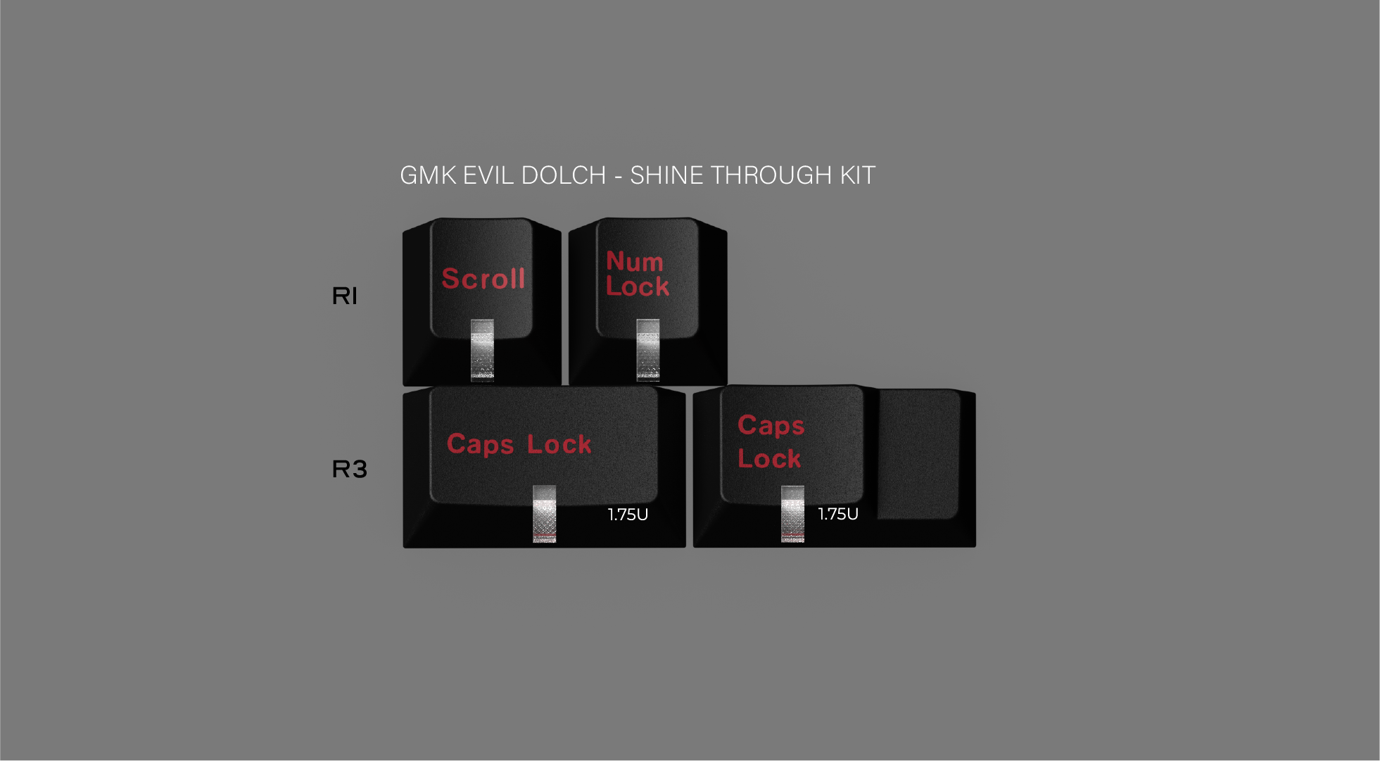 (In Stock) GMK Evil Dolch The Split