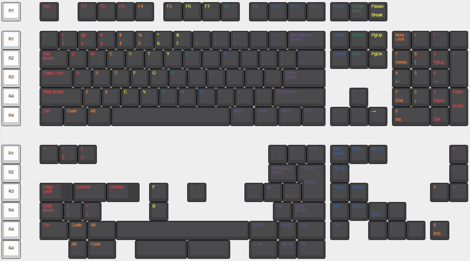 (Coming Soon) GMK Midnight Rainbow R2
