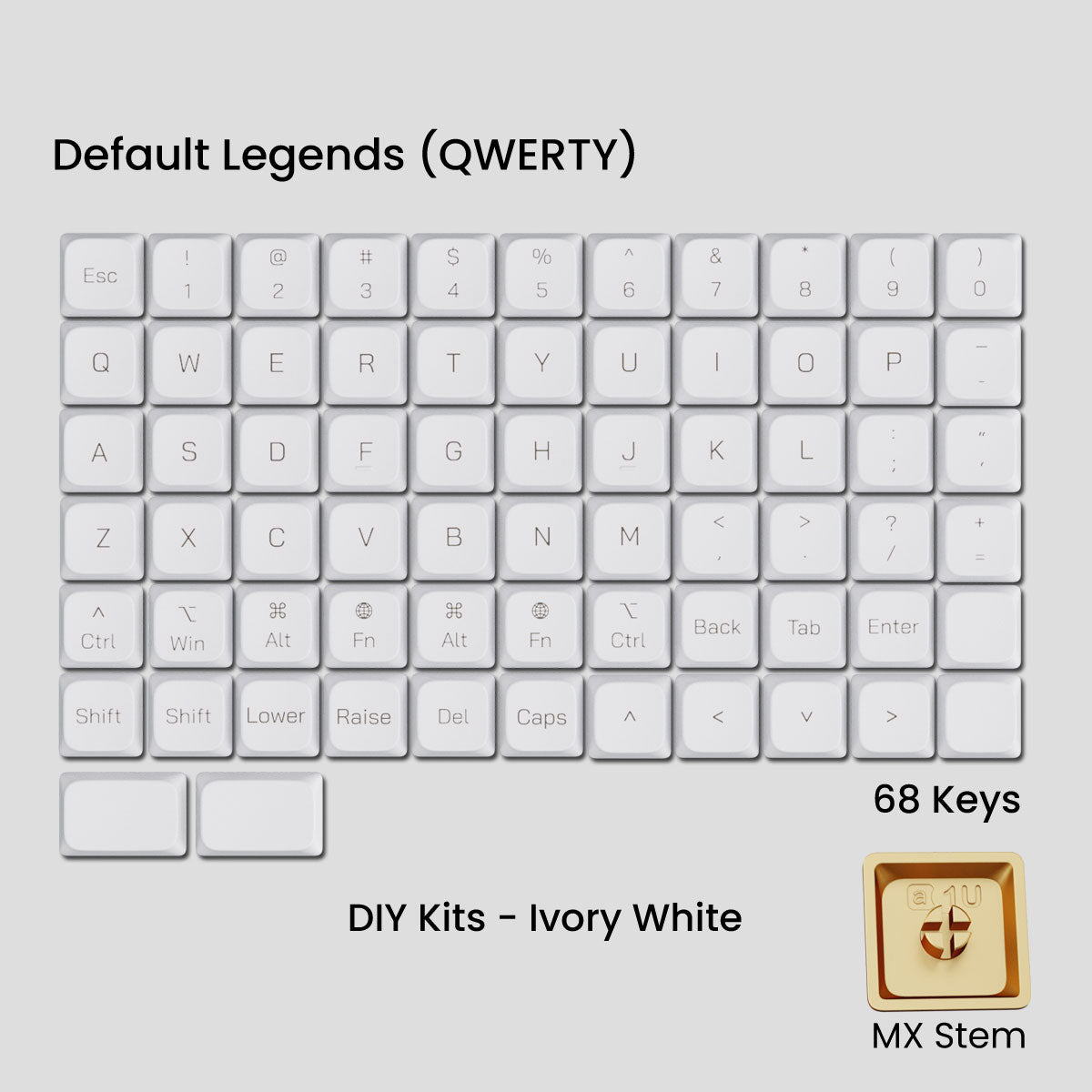 (Group Buy) Awekeys Air - Low Profile Metal Keycaps
